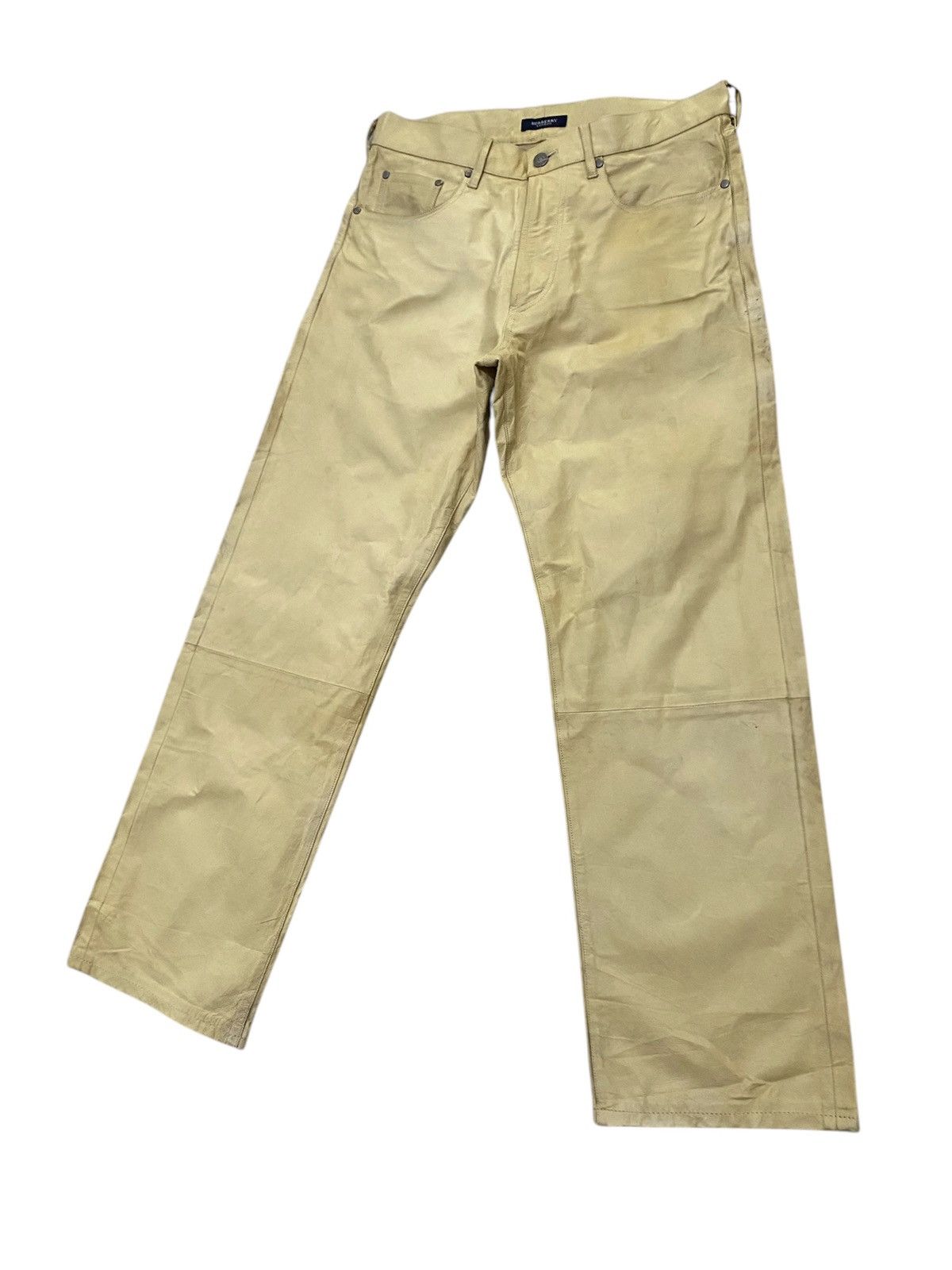Burberry × Leather SOFT LEATHER PANTS BY BURBERRY LONDON SOFT LEATHER Size US 31 - 2 Thumbnail