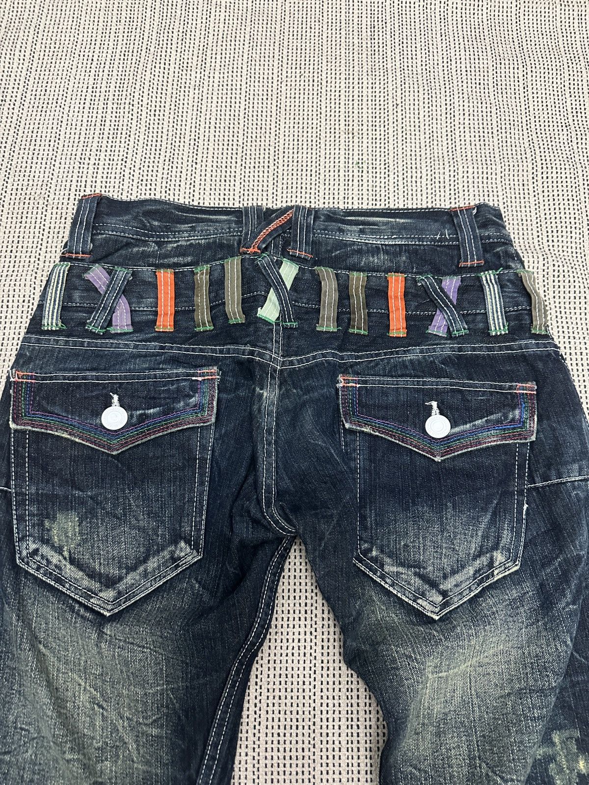 If Six Was Nine 🔥🔥🔥Dominate Handcrated Jeans Double Waist Pants Size US 32 / EU 48 - 11 Thumbnail