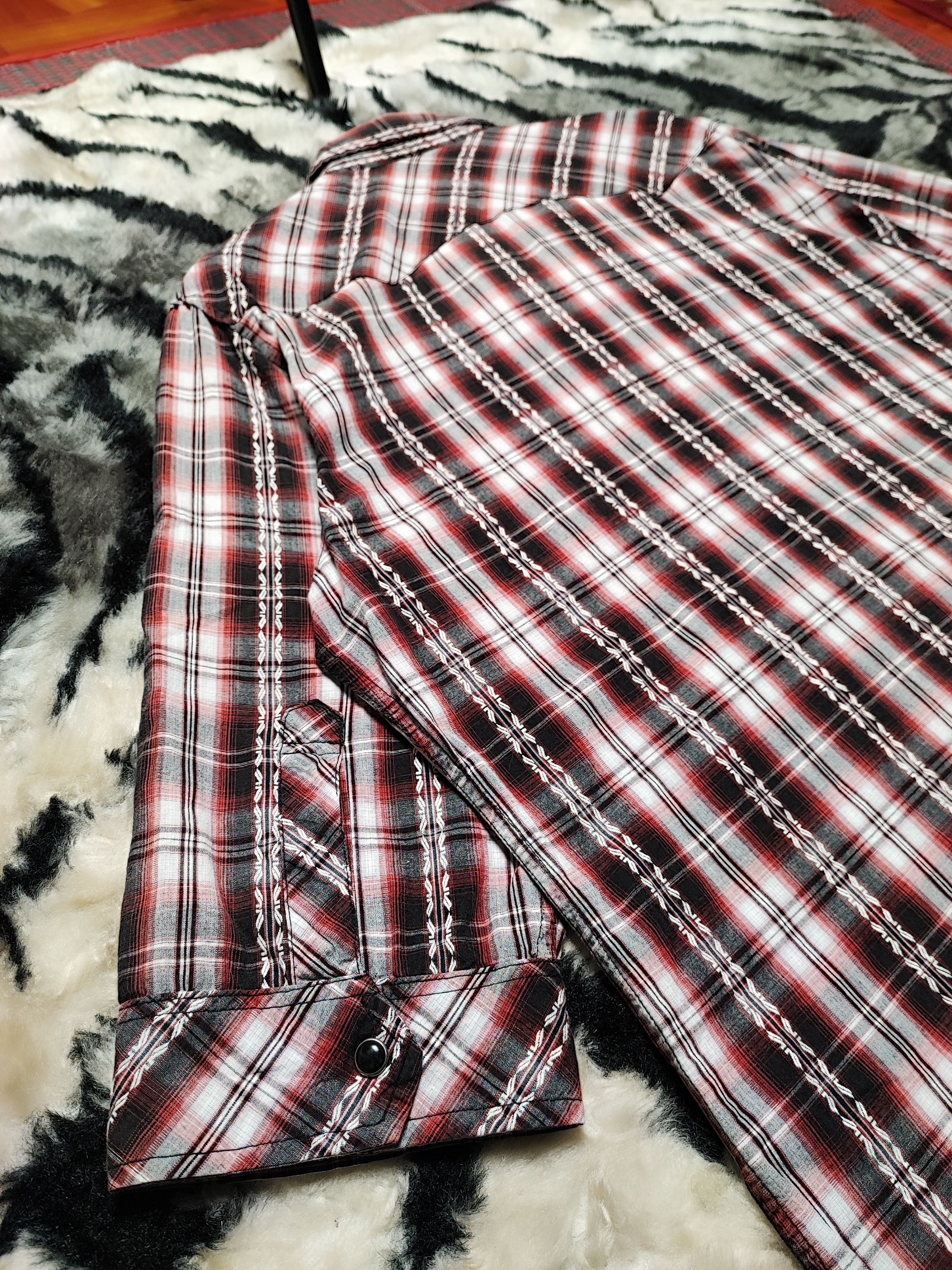Cowboy Equipment × Flannel × Vintage Sorridere Western Flannel Shirt 3Q Size US L / EU 52-54 / 3 - 13 Thumbnail