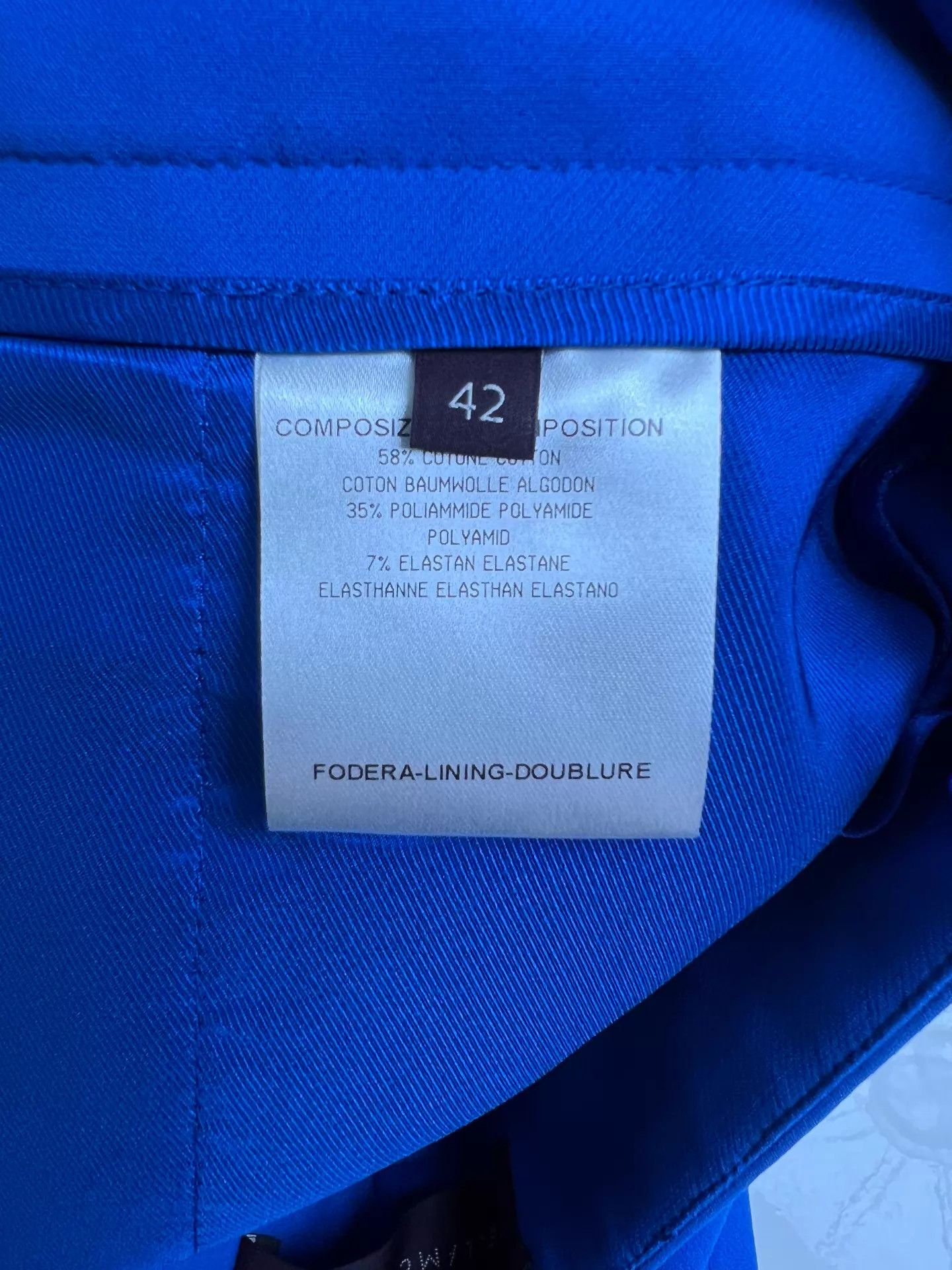 Stella McCartney Stella McCartney Bright Blue Straight Trousers 42 Size 28" / US 6 / IT 42 - 5 Thumbnail