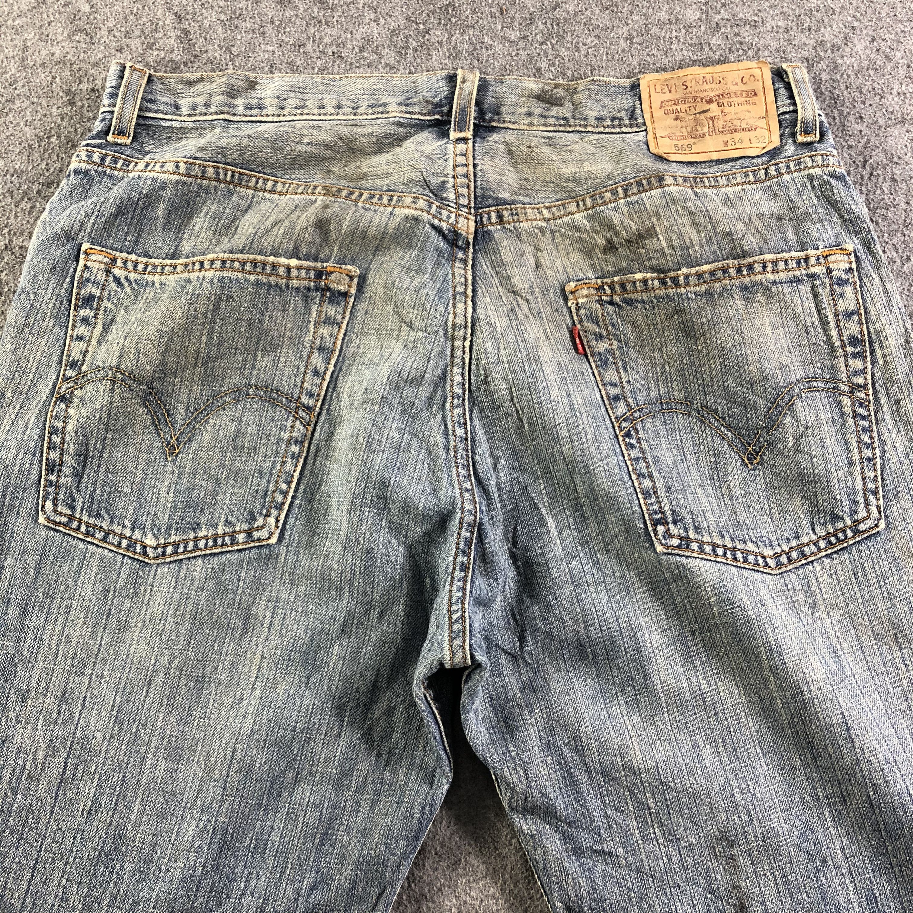 Levi's Vintage Blue Wash Levis 569 Jeans-J3014 Size US 36 / EU 52 - 4 Thumbnail