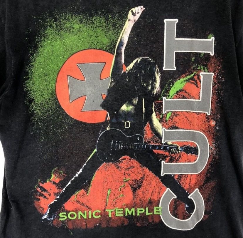 Band Tees × Vintage Vintage 80s The Cult Sonic Temple/ Glam Rock /faded /Size M Size US M / EU 48-50 / 2 - 3 Thumbnail