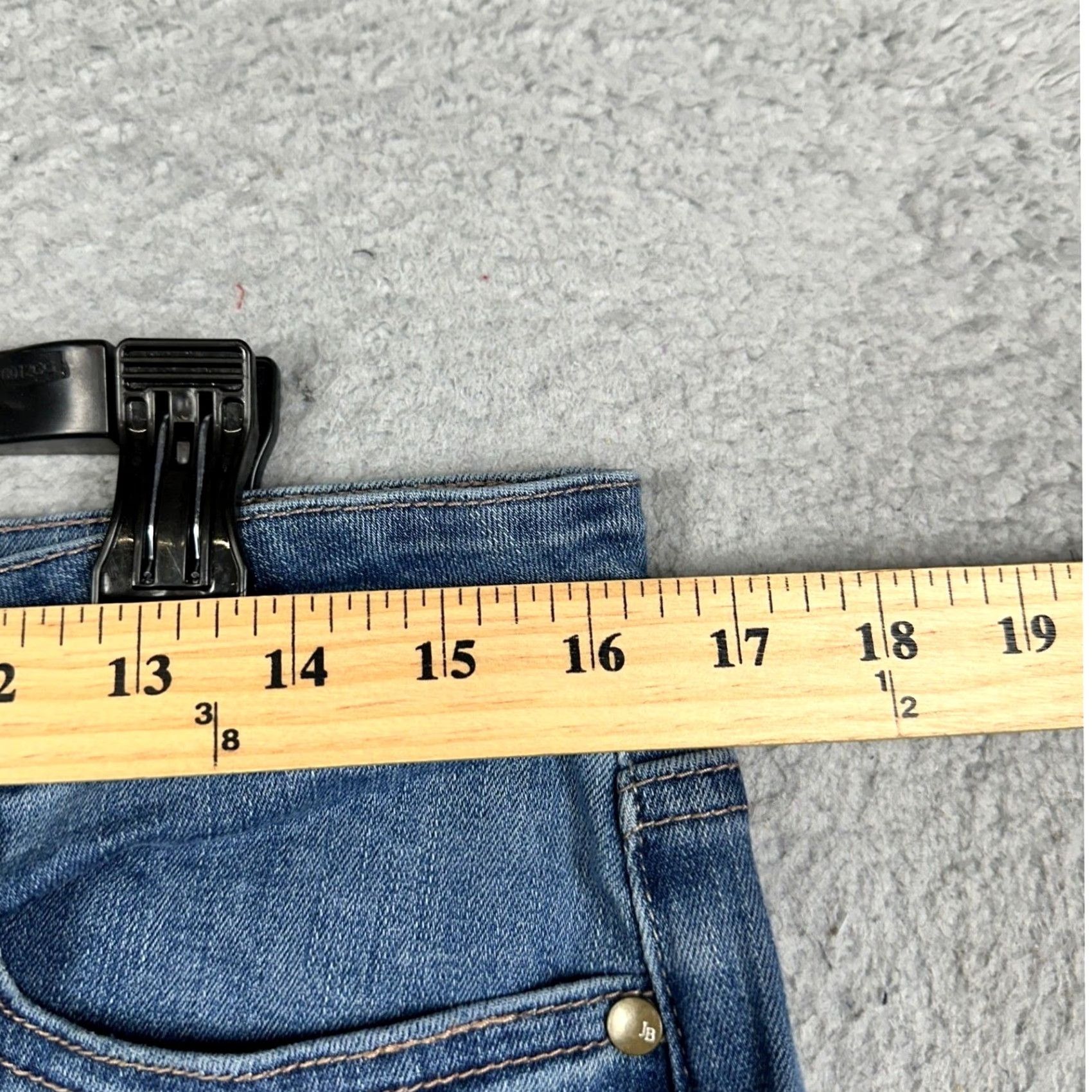 Denime Judy Blue Jeans Womens 15-32 Blue Slim Skinny Raw Hem Distressed Stretch Denim Size 24" / US 00 / IT 34 - 7 Thumbnail