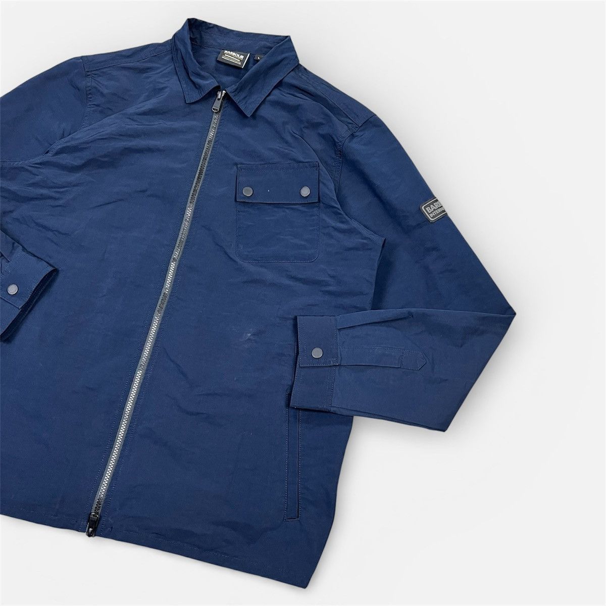 Barbour Barbour Men’s Blue Skyline Long Sleeve Zip Overshirt Size L Size US L / EU 52-54 / 3 - 2 Thumbnail