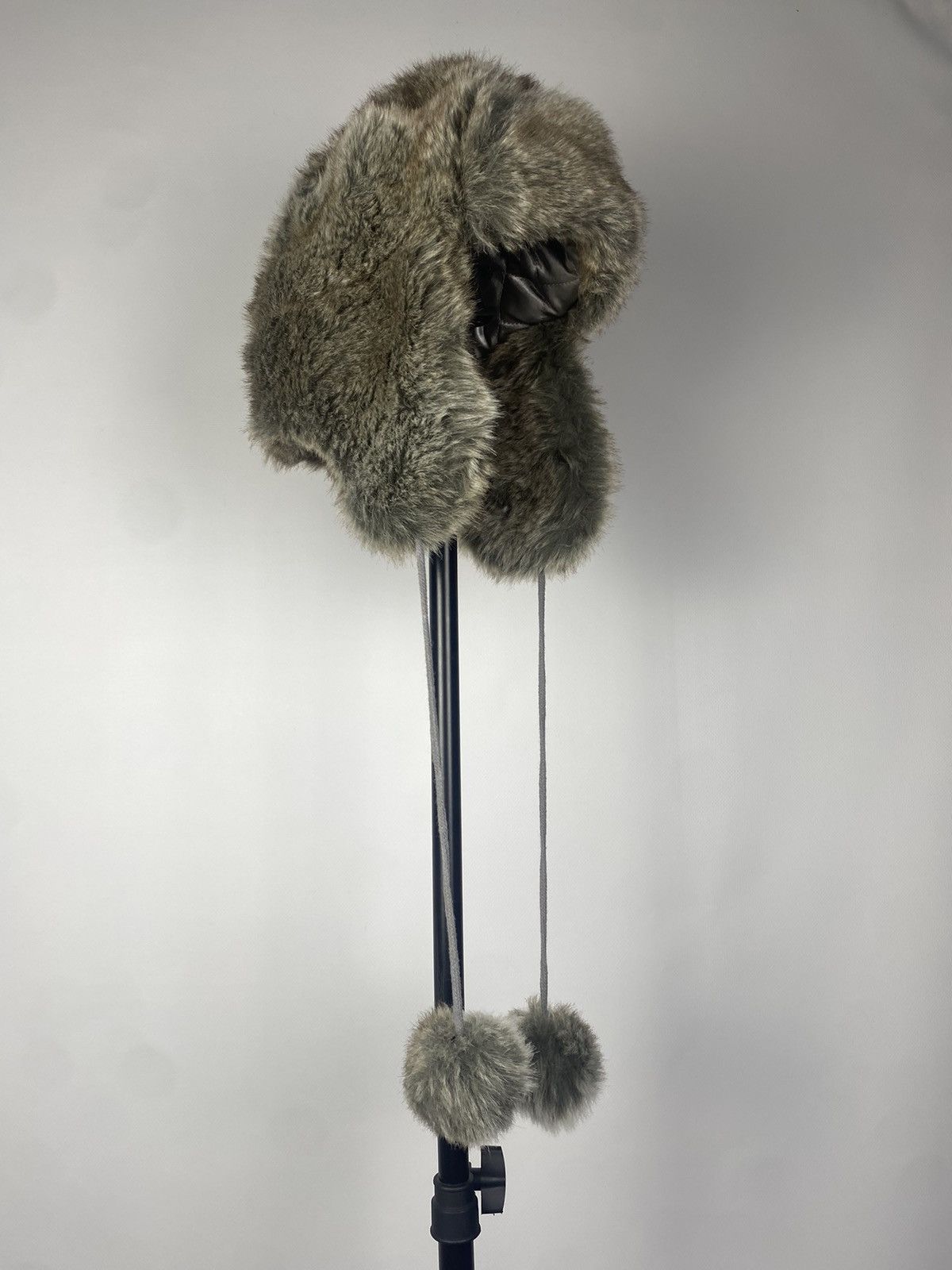 Hysteric Glamour × Vintage Crazy Y2K Mohair Fuzzy Hat Ushanka Punk Huge Size ONE SIZE - 2 Thumbnail