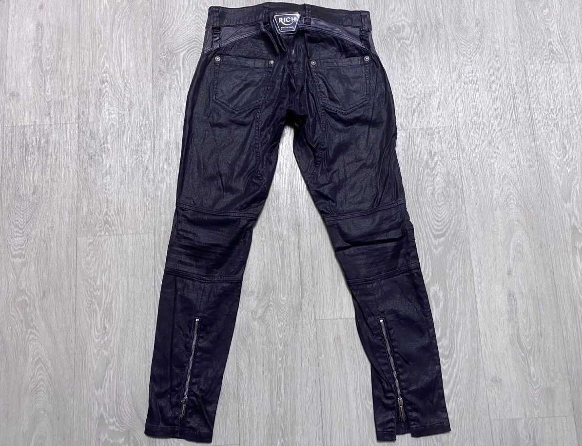 John Richmond Richmond Denim Graphite Multizip Biker Vintage Pants Trouser Size 28" / US 6 / IT 42 - 7 Thumbnail