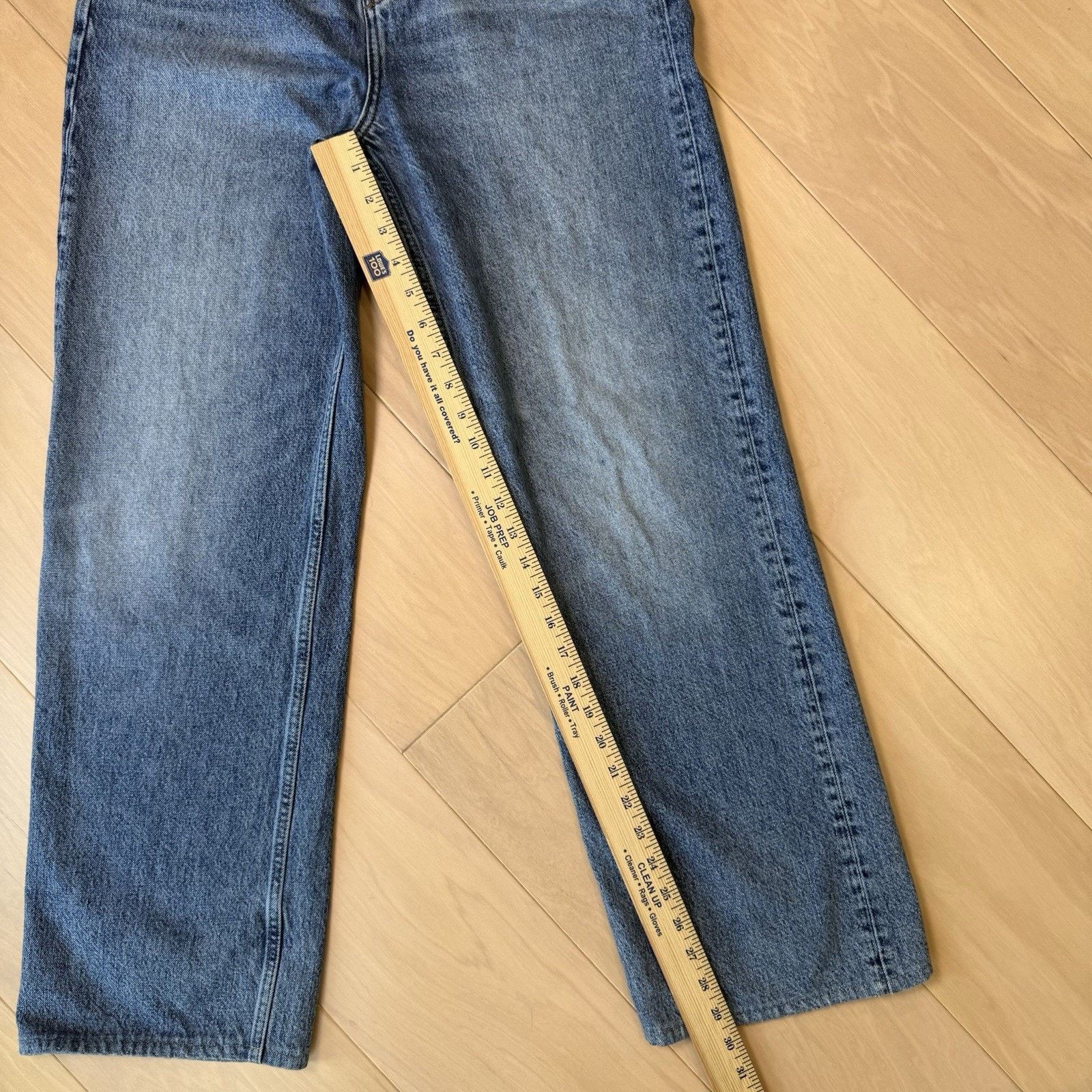 Reformation Reformation Wilder High Rise Wide Leg Jeans 28 Medium Wash Size 28" / US 6 / IT 42 - 8 Thumbnail