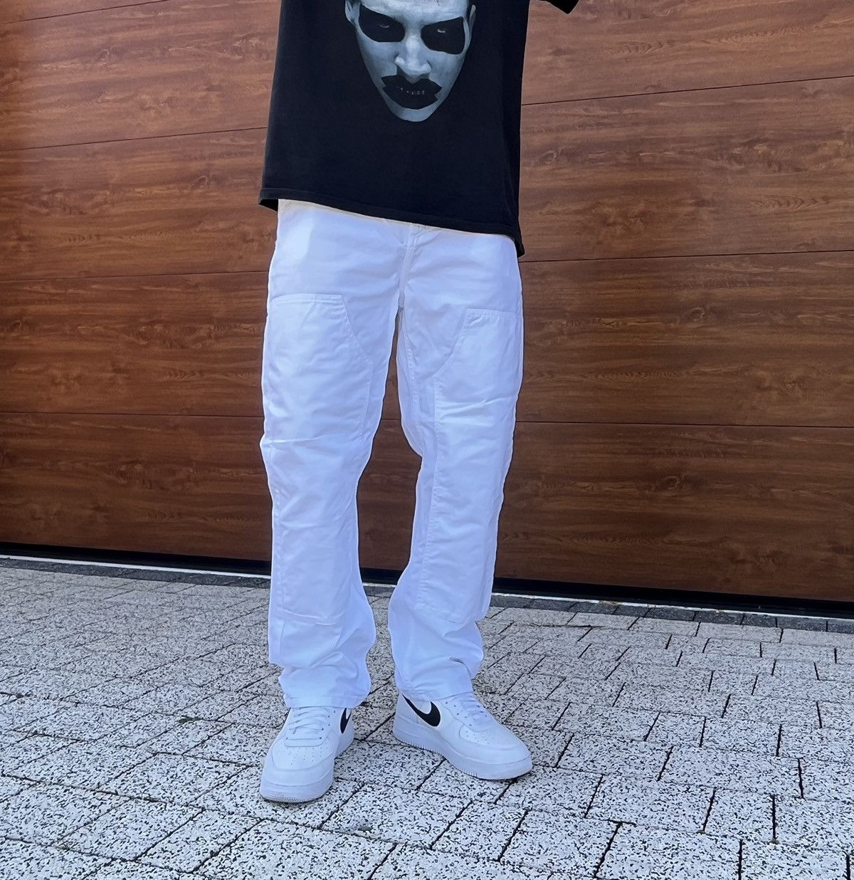 Carhartt × Carhartt Wip × Vintage Vintage Carhartt Double Knee Pants Baggy Denim White Y2K Size US 32 / EU 48 - 4 Thumbnail