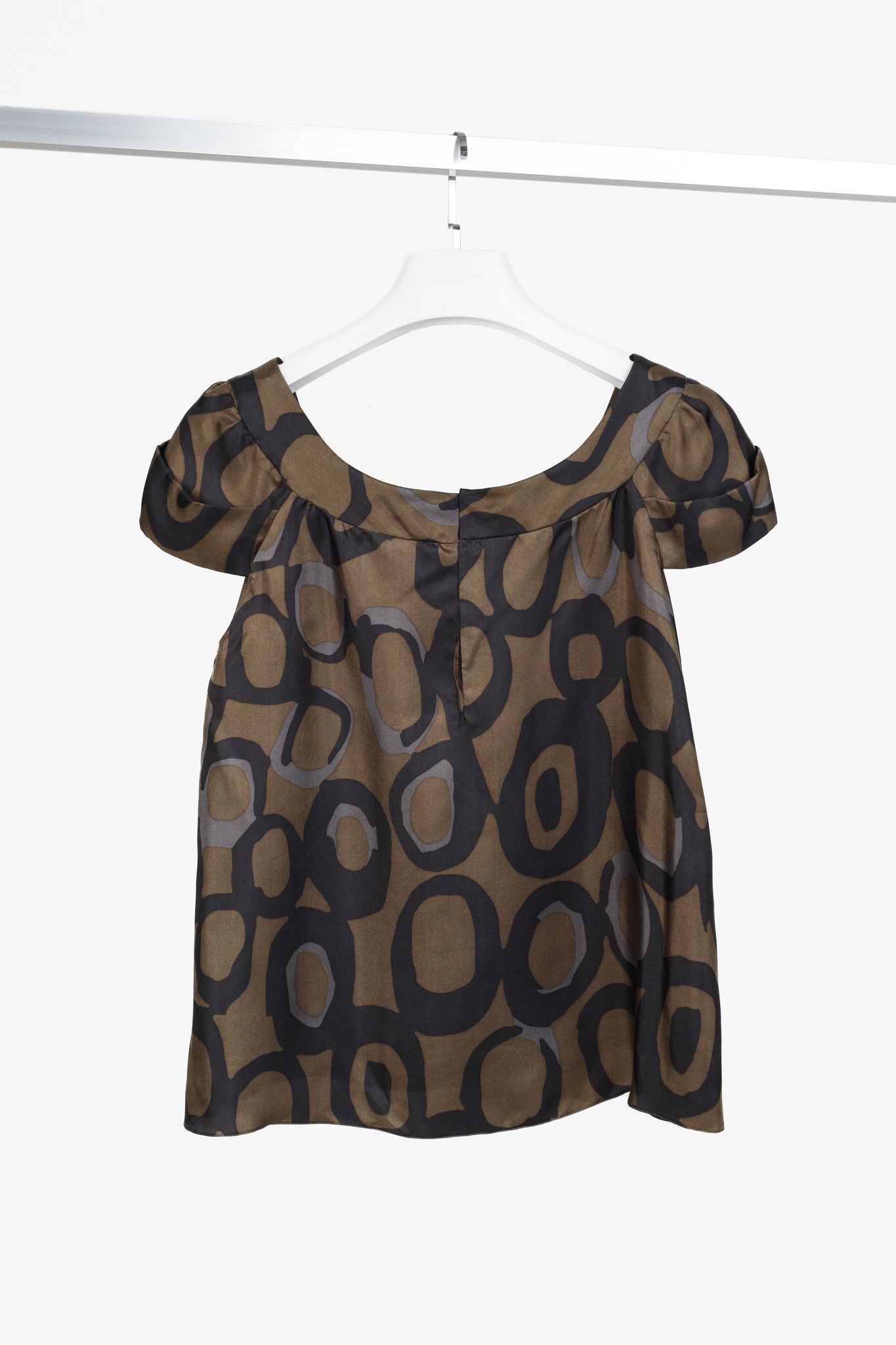 Chloe Chloe Lave Silk Geometric-Print Blouse Size M / US 6-8 / IT 42-44 - 2 Thumbnail
