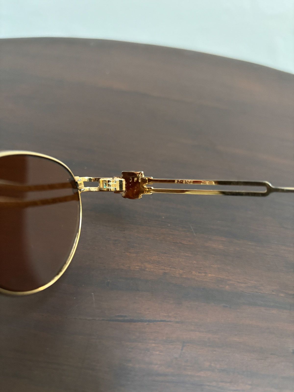 Jean Paul Gaultier FREE TAX! 90s Gold Framed Sunglasses Size ONE SIZE - 10 Thumbnail