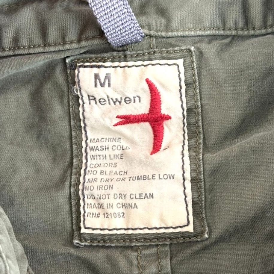 Relwen Relwen Field Jacket Shirt Military Green Organic Cotton Men Medium Size US M / EU 48-50 / 2 - 2 Thumbnail