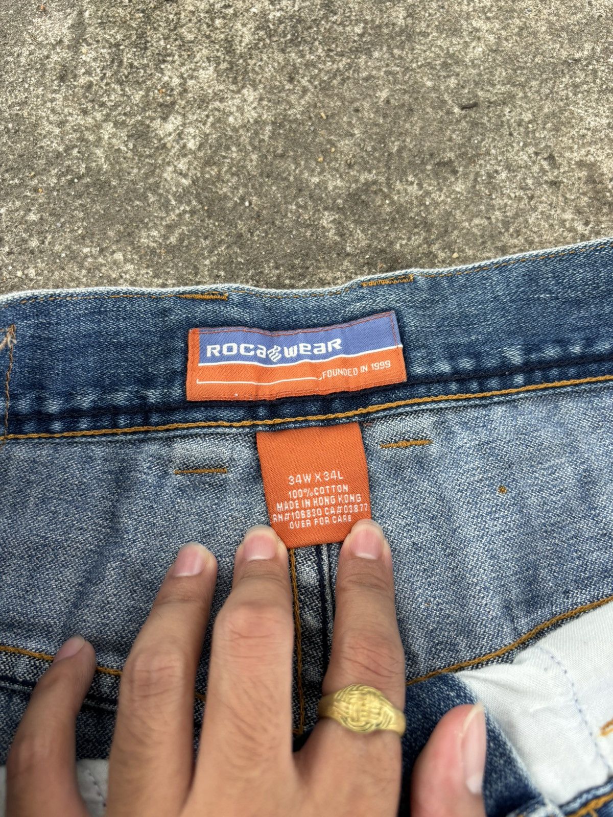 Japanese Brand × Rocawear Vintage ROCAWEAR Jeans Denim Rare Size US 34 / EU 50 - 6 Thumbnail