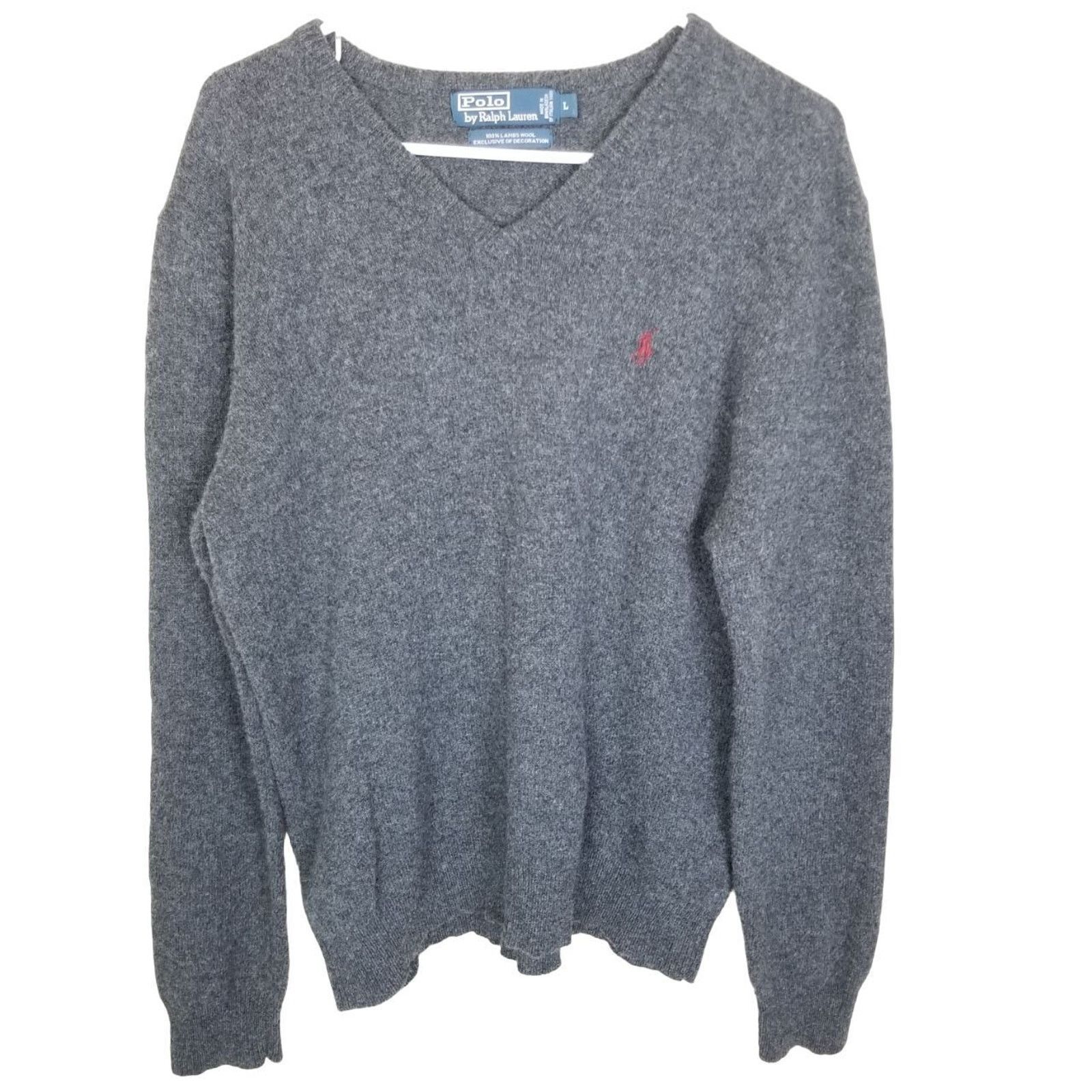 Polo Ralph Lauren Vintage Polo Ralph Lauren Men Lambswool Sweater L Minimalist Size US L / EU 52-54 / 3 - 1 Thumbnail