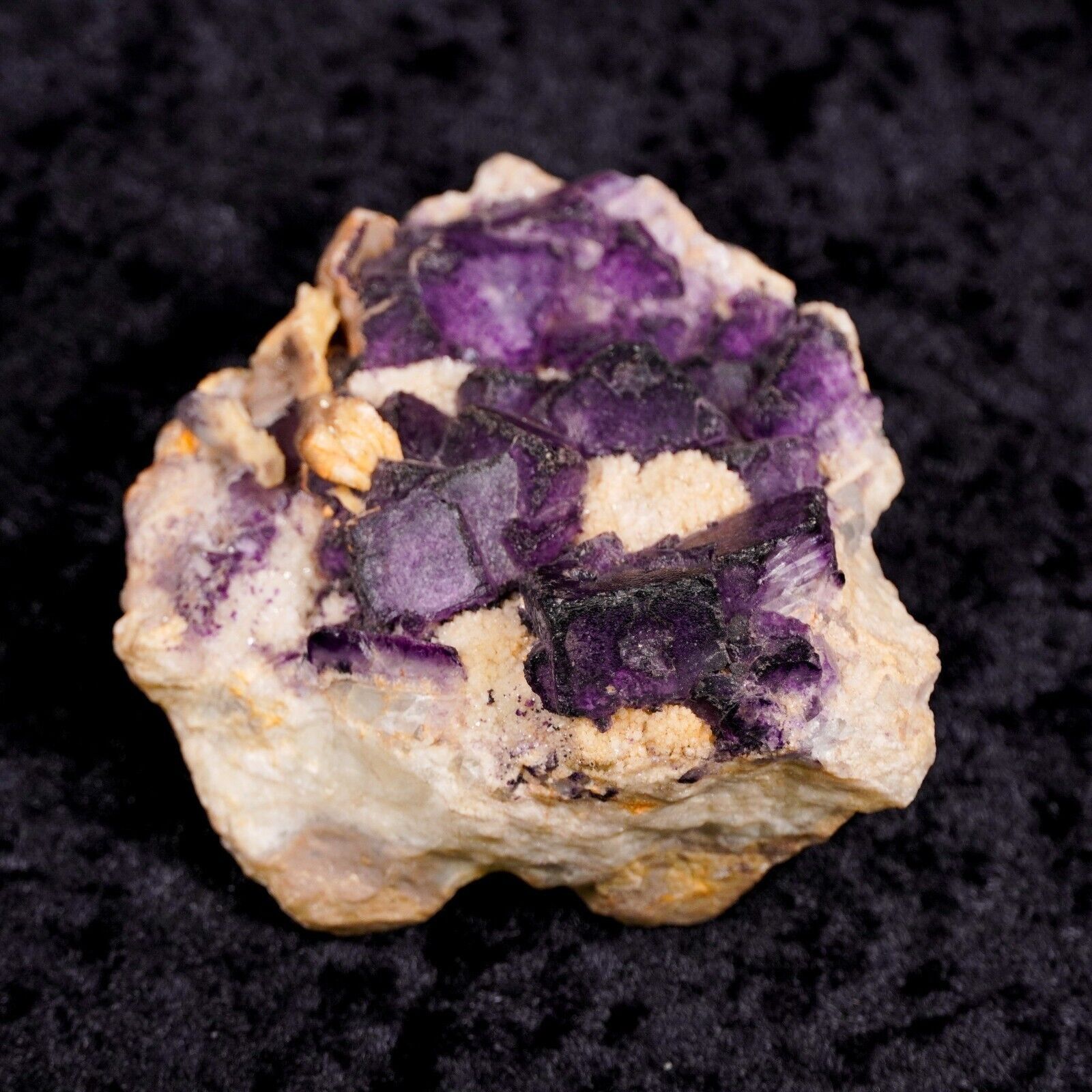 Other Large Purple Flourite Crystal Cluster 3.5" Healing Gemstone Size ONE SIZE - 4 Thumbnail