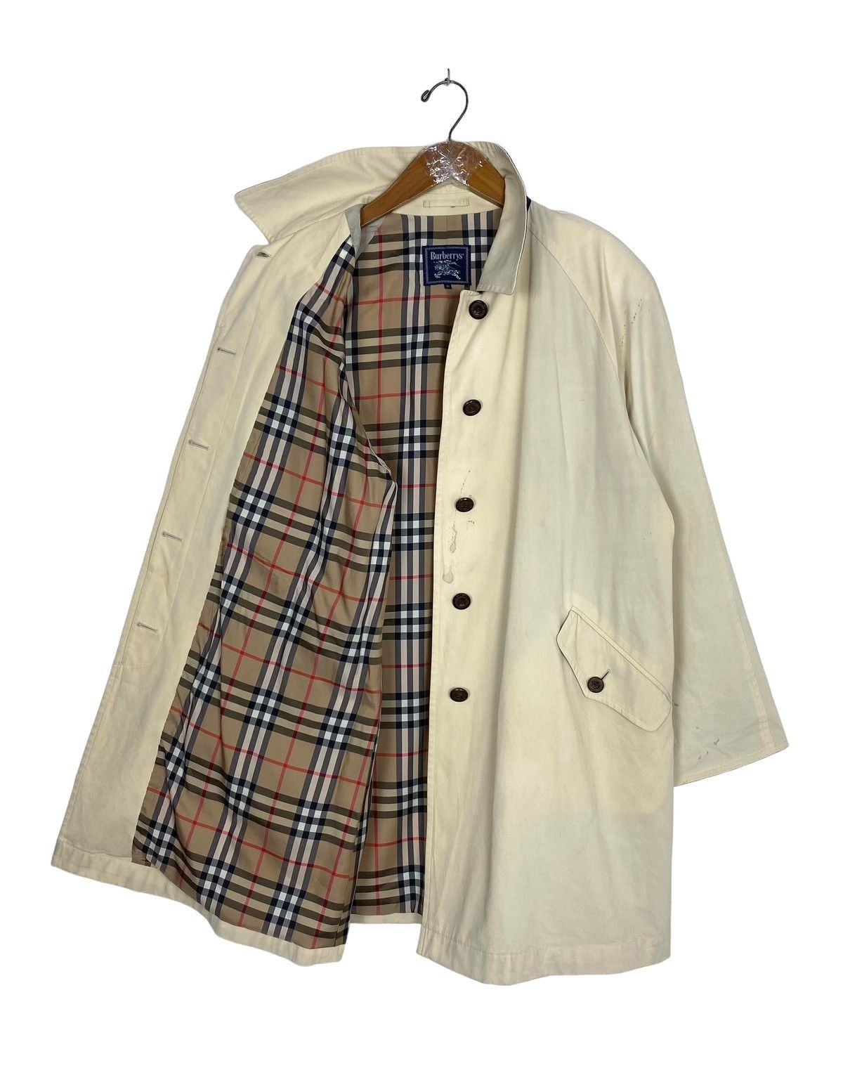 Burberry Rare‼️ Vtg Burberry’s Novacheck Trench Coat Made in Japan Size L / US 10 / IT 46 - 1 Thumbnail