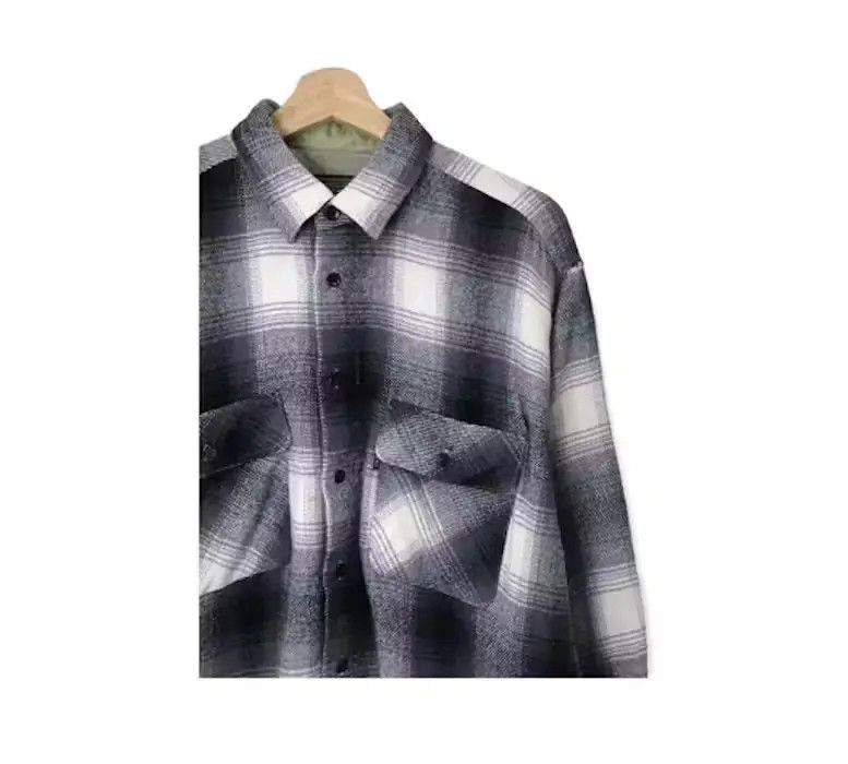 Vintage Bayleaf Plaid Tartan Flannel Shirt Button Up Size US M / EU 48-50 / 2 - 4 Thumbnail
