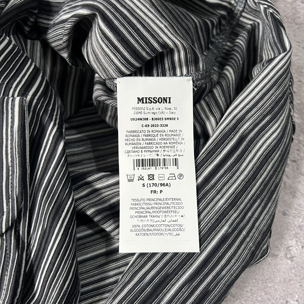 Missoni Missoni Gradient Ombre Stripe Shirt Men Size S(Fits M) Size US S / EU 44-46 / 1 - 6 Thumbnail
