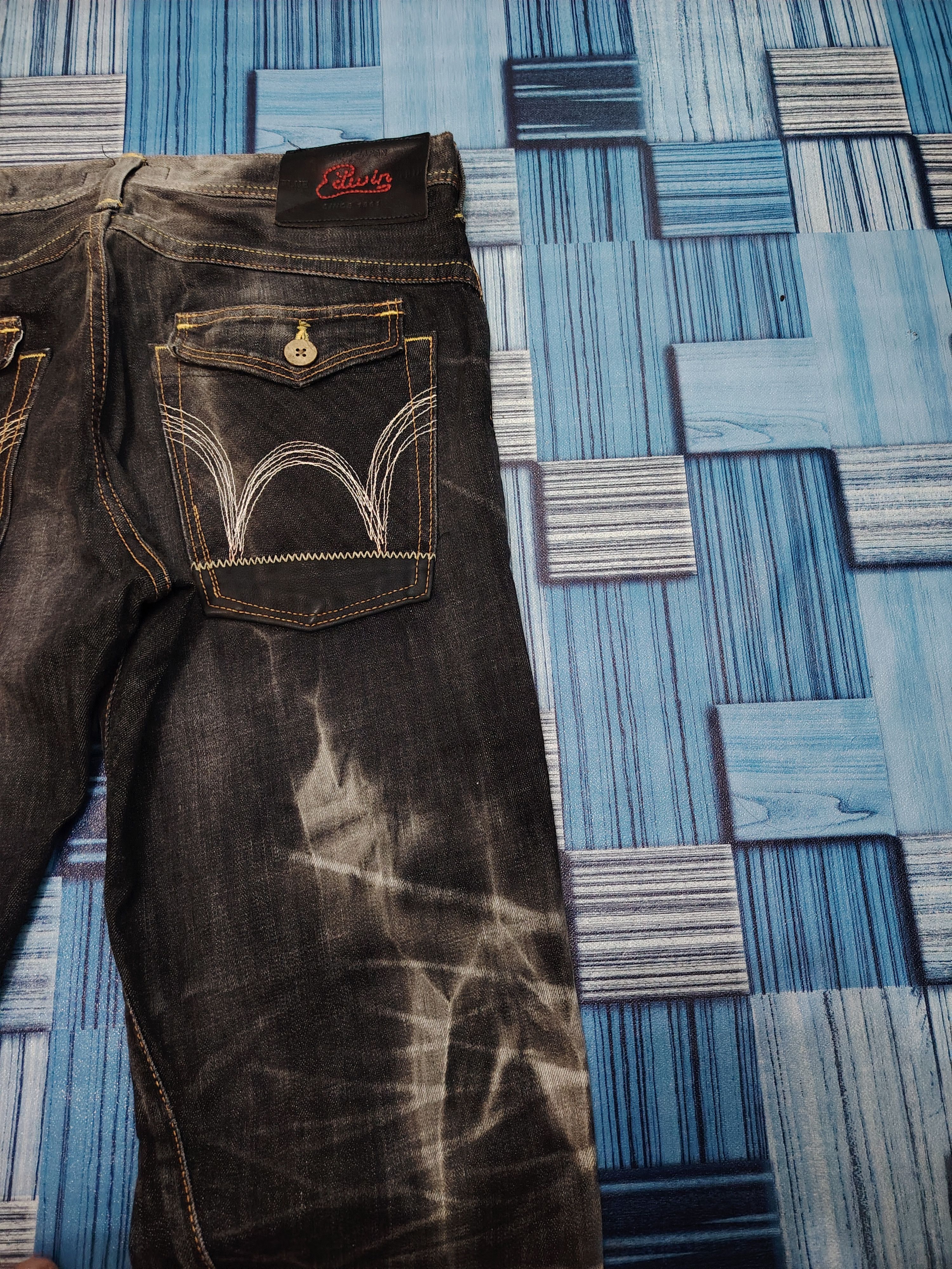 Who Decides War Japanese Edwin Flared Jeans Distressed Denim Size US 34 / EU 50 - 19 Thumbnail
