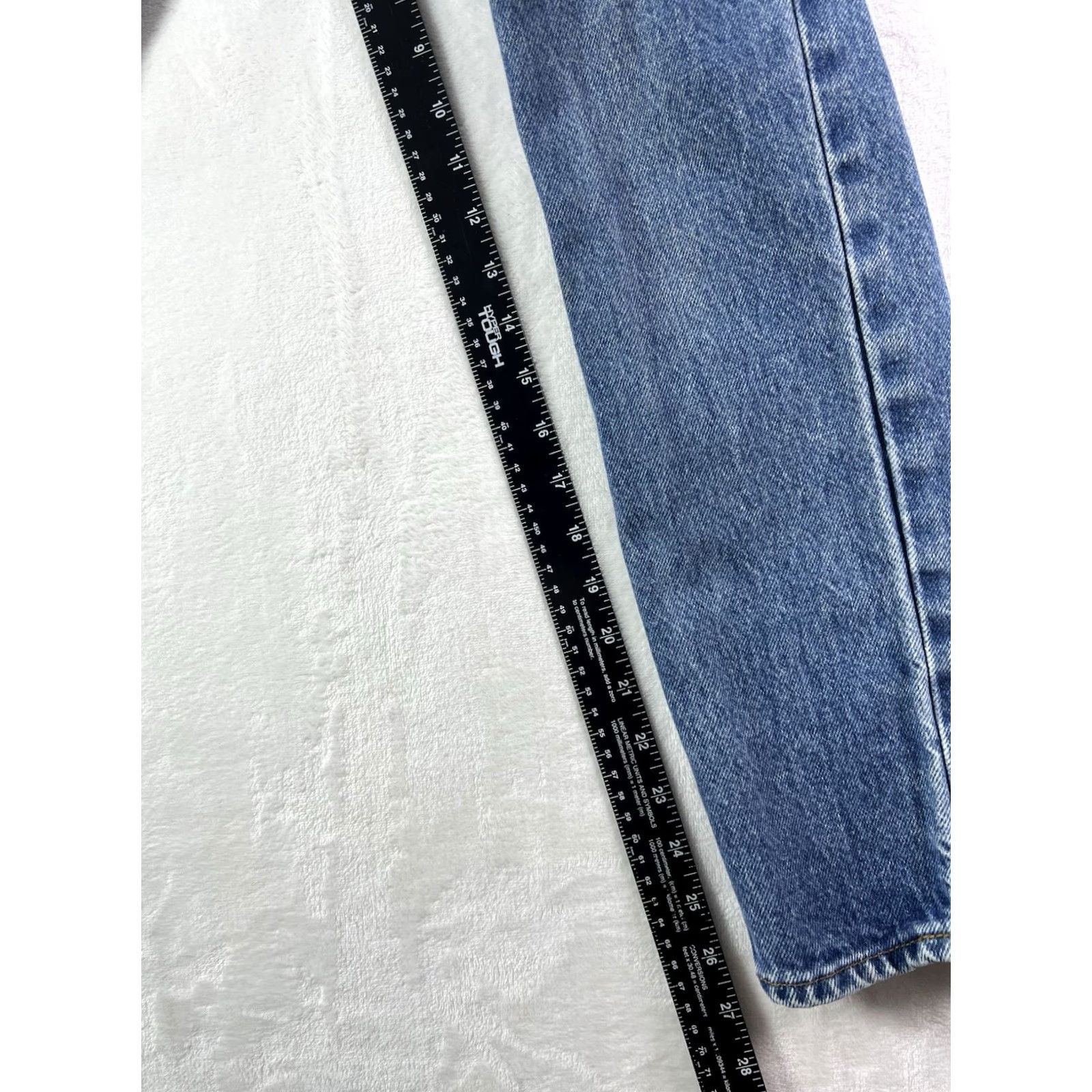 Levi's VINTAGE Levi's Jeans 502 24x31 Medium Wash Denim 5-Pocket Button Zipper Logo 90s Womens Jeans Size 42" / US 20 - 7 Thumbnail