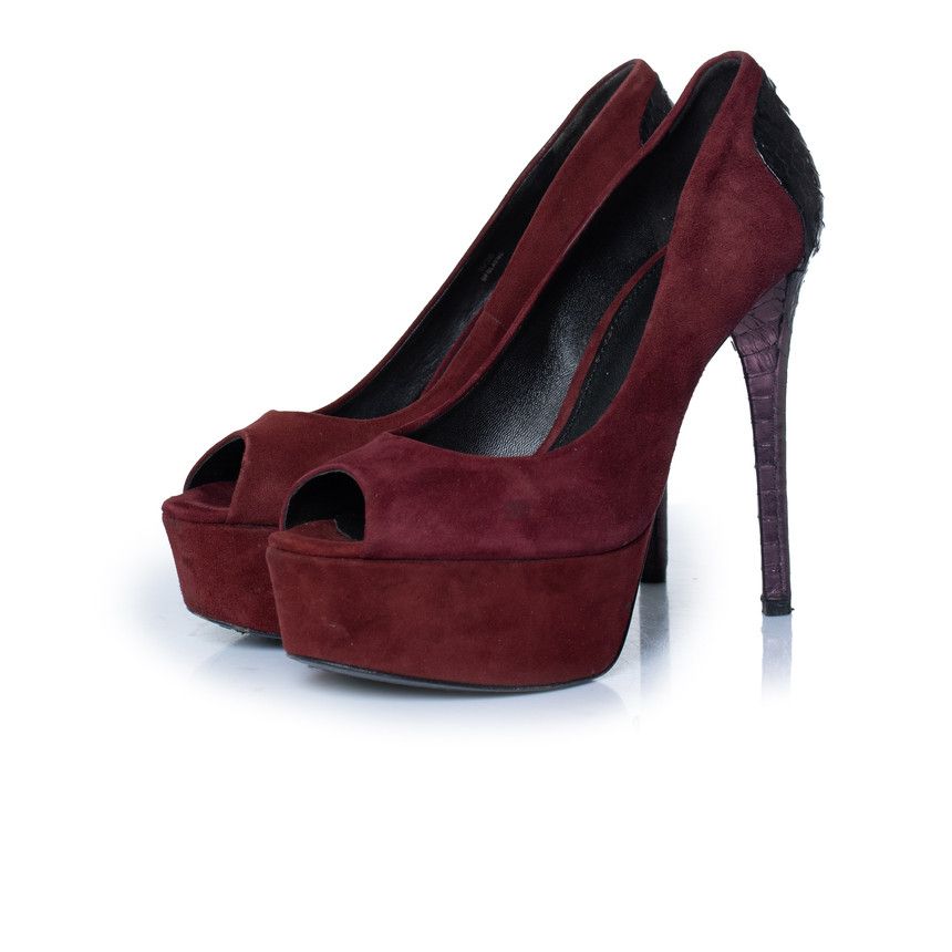 Brian Atwood Brian Atwood, suede pumps in Burgundy Size US 6 / IT 36 - 1 Thumbnail