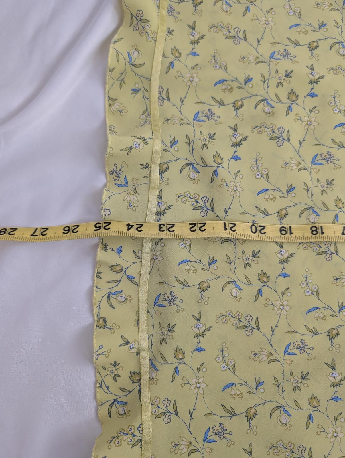 Express Vintage Express Yellow Floral Polyester Skirt Size 13/14 Size 36" / US 14 / IT 50 - 4 Thumbnail