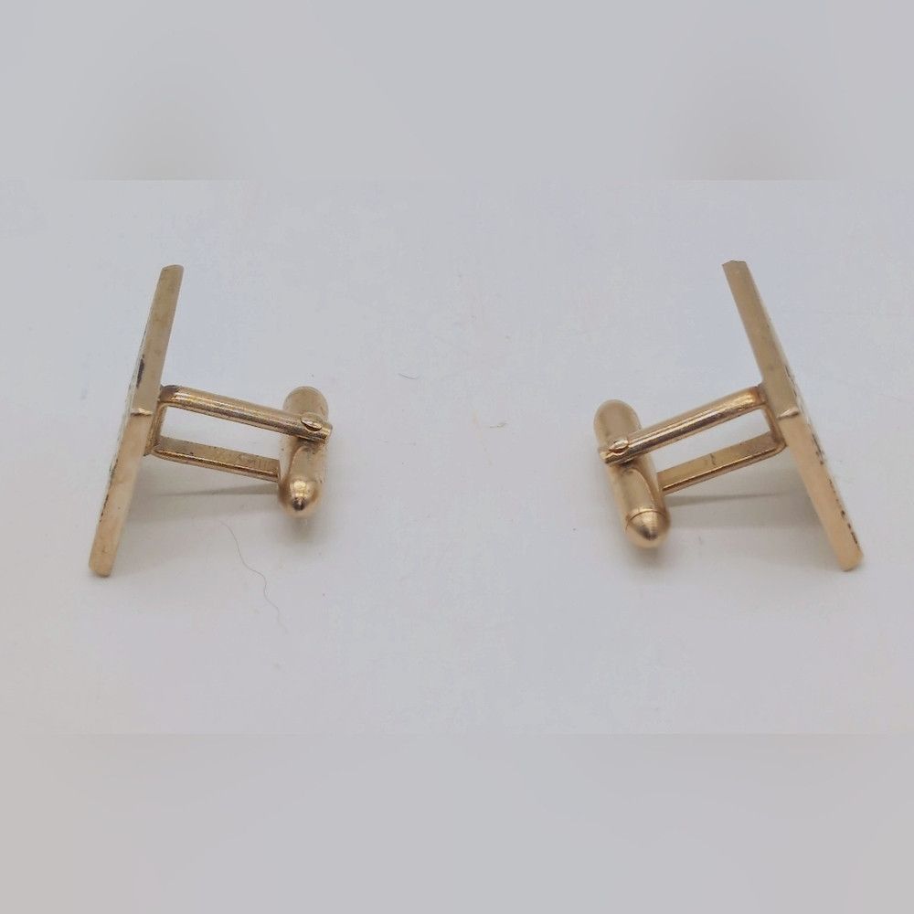 Other Vintage Gold and Black Swank Egyptian Chariot Cufflinks Size ONE SIZE - 3 Thumbnail