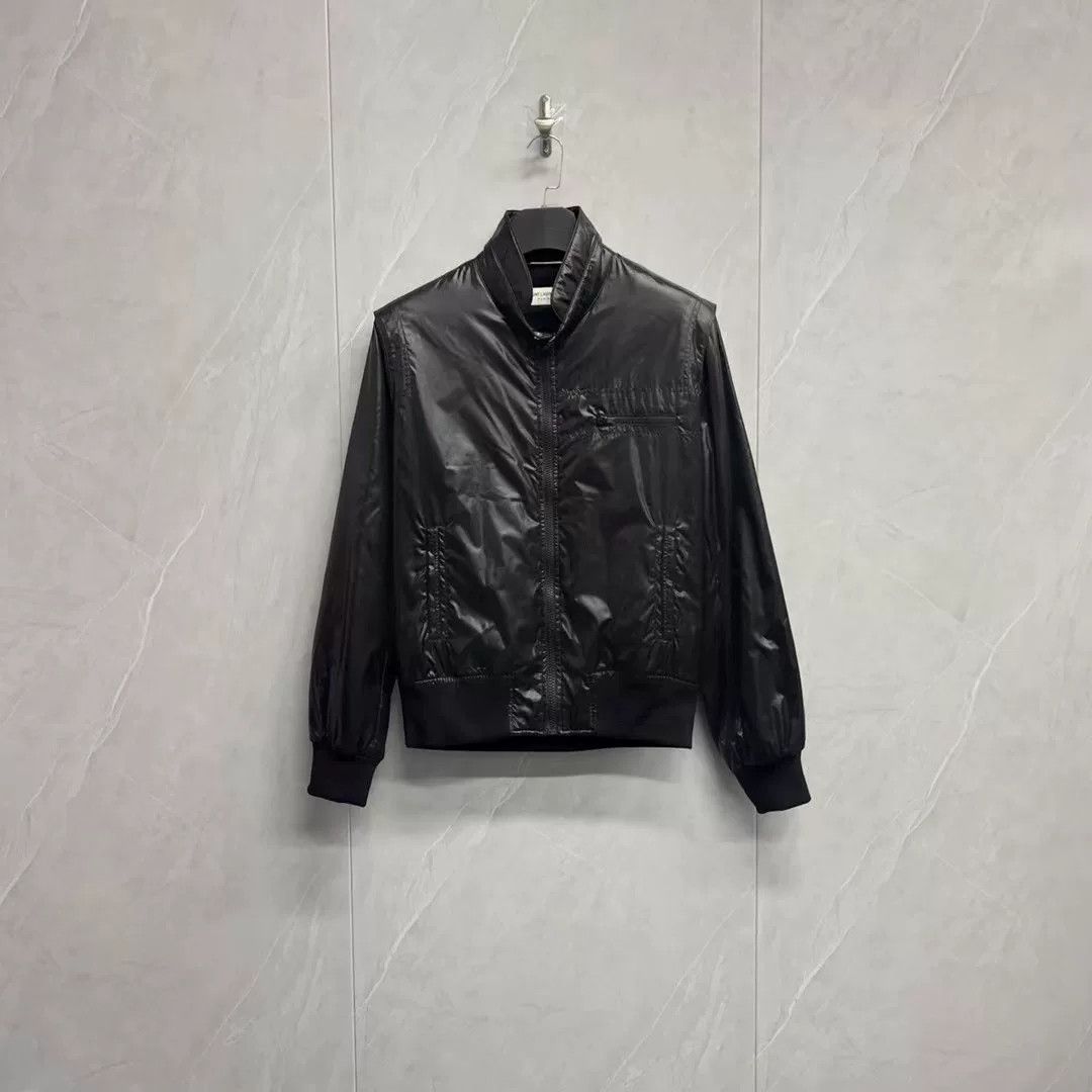 Saint Laurent Paris Saint Laurent Black Shiny Jacket Size US L / EU 52-54 / 3 - 1 Thumbnail