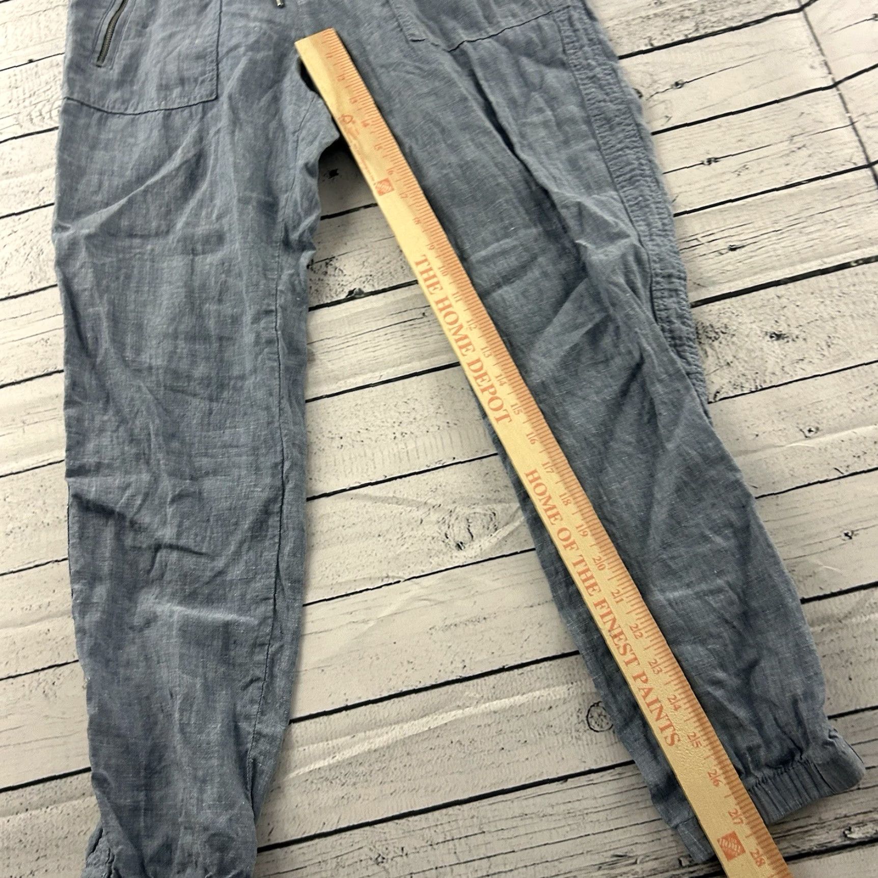 Athleta Athleta Casual Cabo Linen Jogger Women's 4 Blue Pants Women Size 4 Jogger Linen Blue Casual 90s? Size 27" / US 4 / IT 40 - 2 Thumbnail