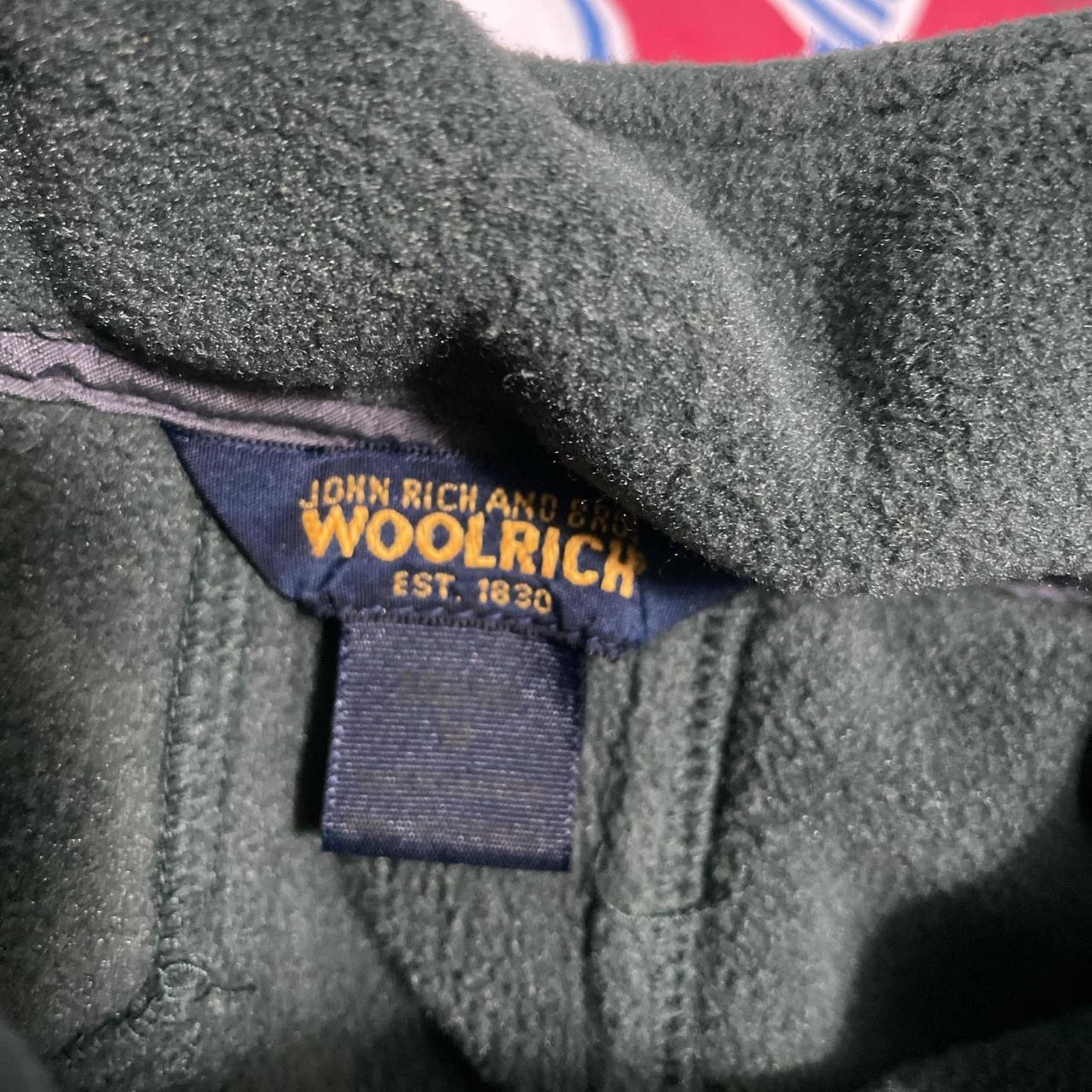 Vintage × Woolrich Woolen Mills Vintage Woolrich Quarter Zip Fleece Sweater 90s USA Size US M / EU 48-50 / 2 - 5 Thumbnail