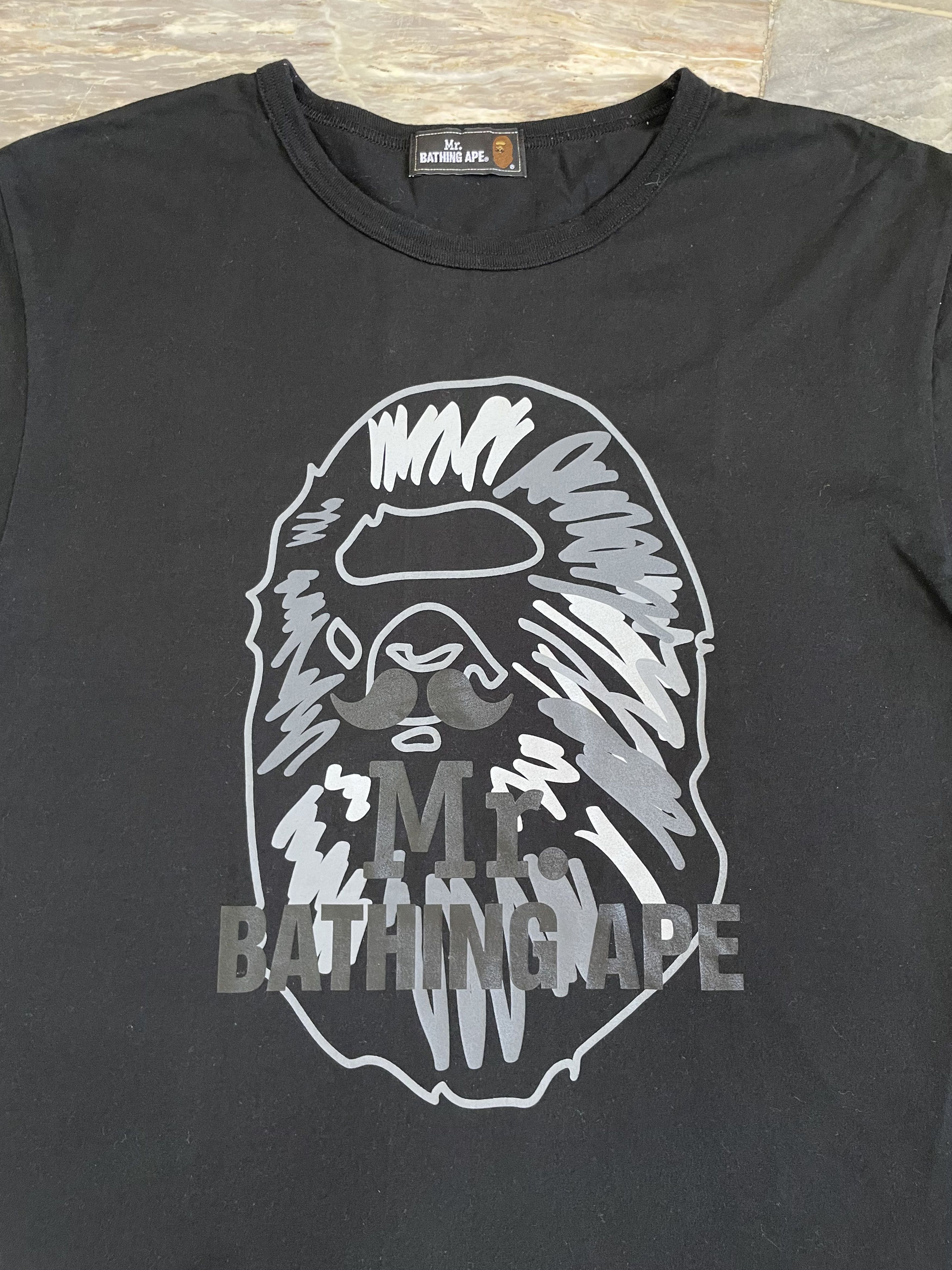 Bape Mr Bathing Ape - Biglogo Tee Size US L / EU 52-54 / 3 - 2 Thumbnail