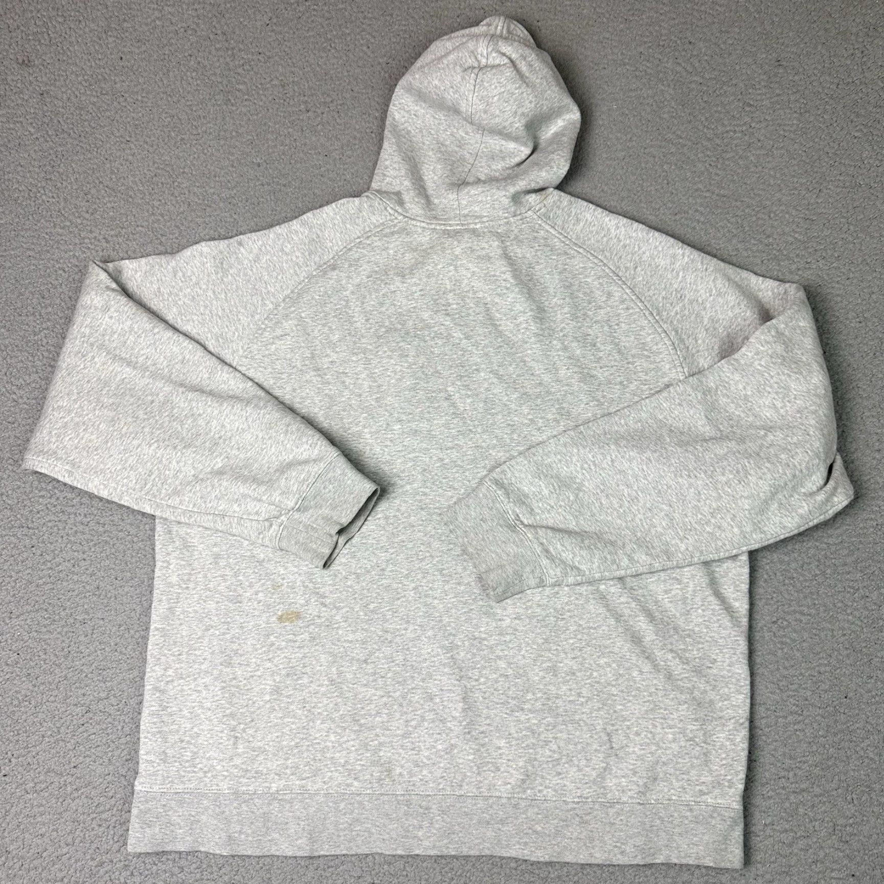 Nike VINTAGE Nike Center Swoosh Sweatshirt Hoodie Mens XL Gray Embroidered Pockets Pullover Logo 90s Sports Knit/Graphic Print Size US XL / EU 56 / 4 - 4 Thumbnail
