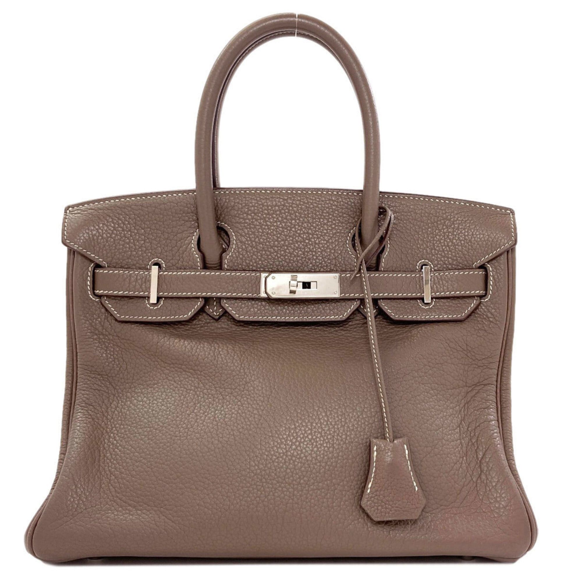 Hermes Hermes Birkin 30 Etoupe Silver Hardware Togo Leather Handbag for Women HERMES Size ONE SIZE - 1 Thumbnail