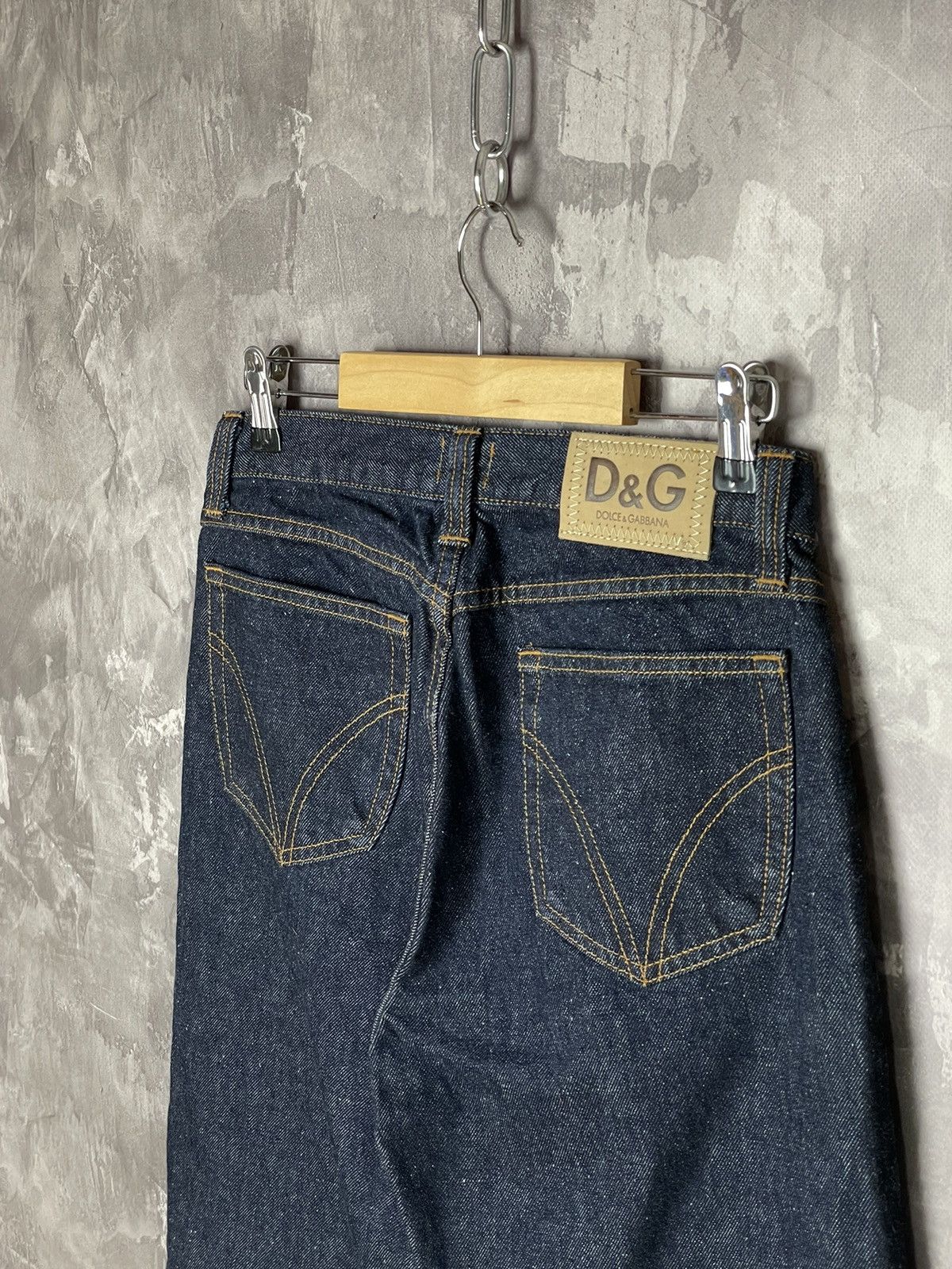 Luxury🔥 Vintage Dolce&Gabbana Y2K Crazy Denim Jeans Pants