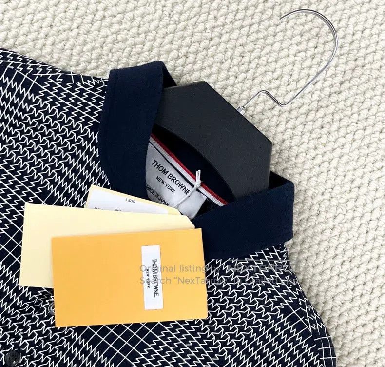 Thom Browne Thom Browne Navy Blue Polo Short Sleeve Size US S / EU 44-46 / 1 - 3 Thumbnail