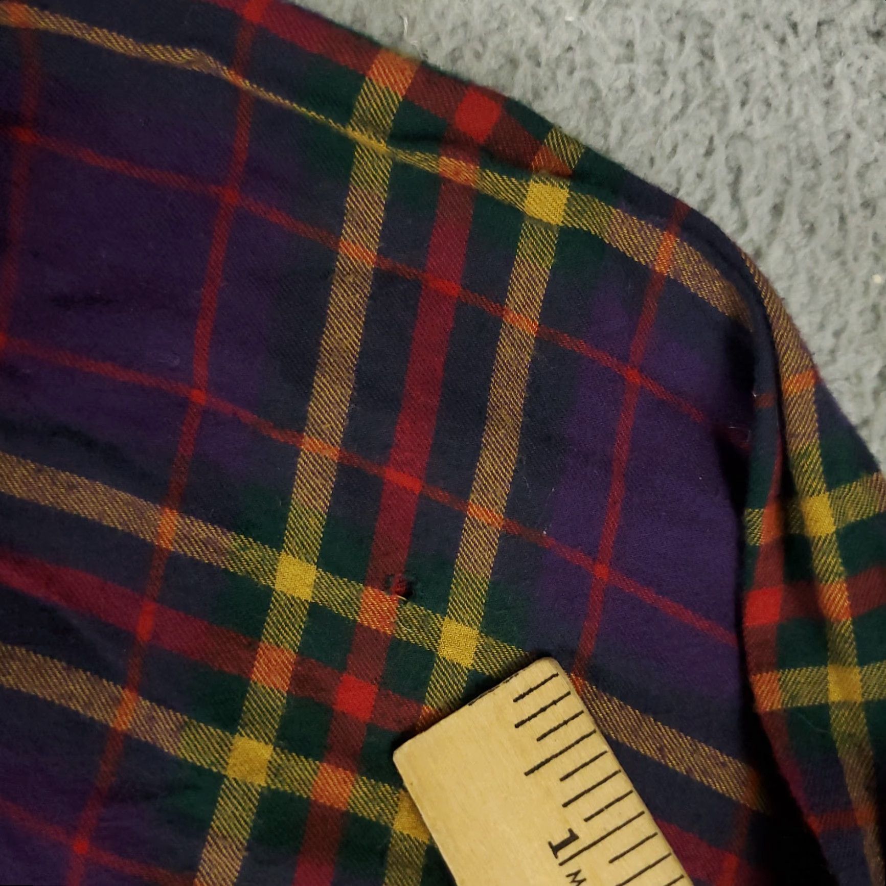 Ralph Lauren Ralph Lauren Shirt Mens Big & Tall 2XB Purple Plaid Button-Up Long Sleeve Damaged Damaged Size US XXL / EU 58 / 5 - 6 Thumbnail