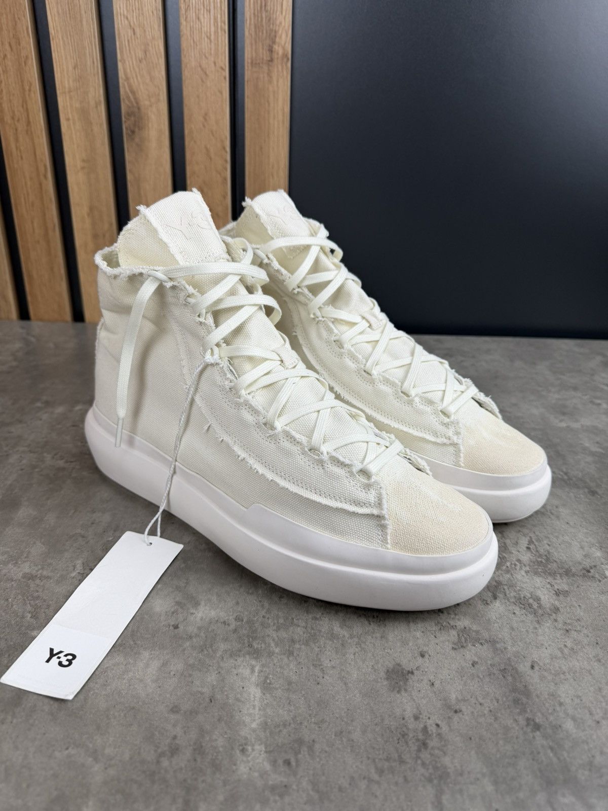 Adidas Adidas Y-3 Nizza High Off White Sneakers Size US 10.5 Size US 10.5 / EU 43-44 - 4 Thumbnail