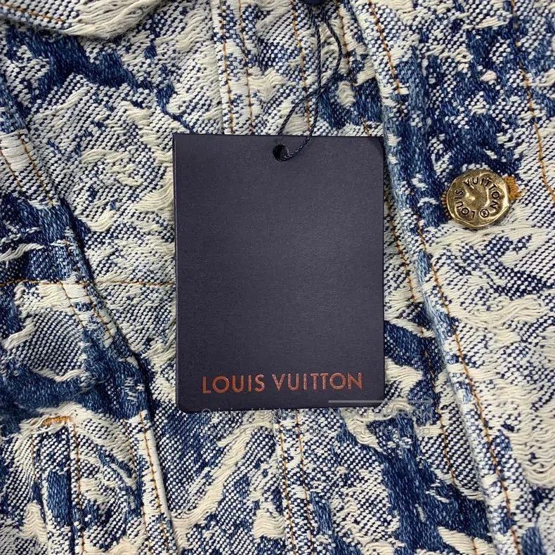 Louis Vuitton Louis Vuitton Flowers and plants full of erosion denim jac Size US L / EU 52-54 / 3 - 3 Thumbnail