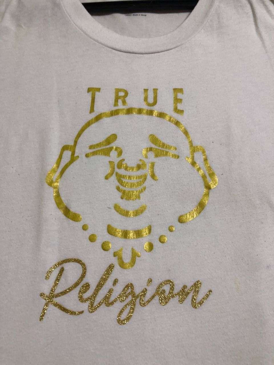 True Religion True Religion Mens White and Gold Logo Size L / US 10 / IT 46 - 4 Thumbnail