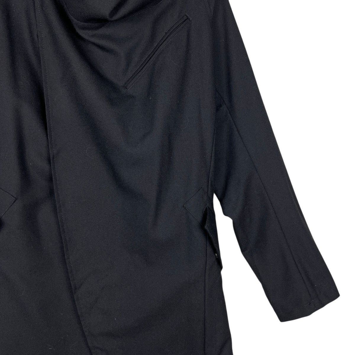 If Six Was Nine 🔥 Custom Culture black drape asymmetric coat Made In Japan Size US L / EU 52-54 / 3 - 12 Thumbnail