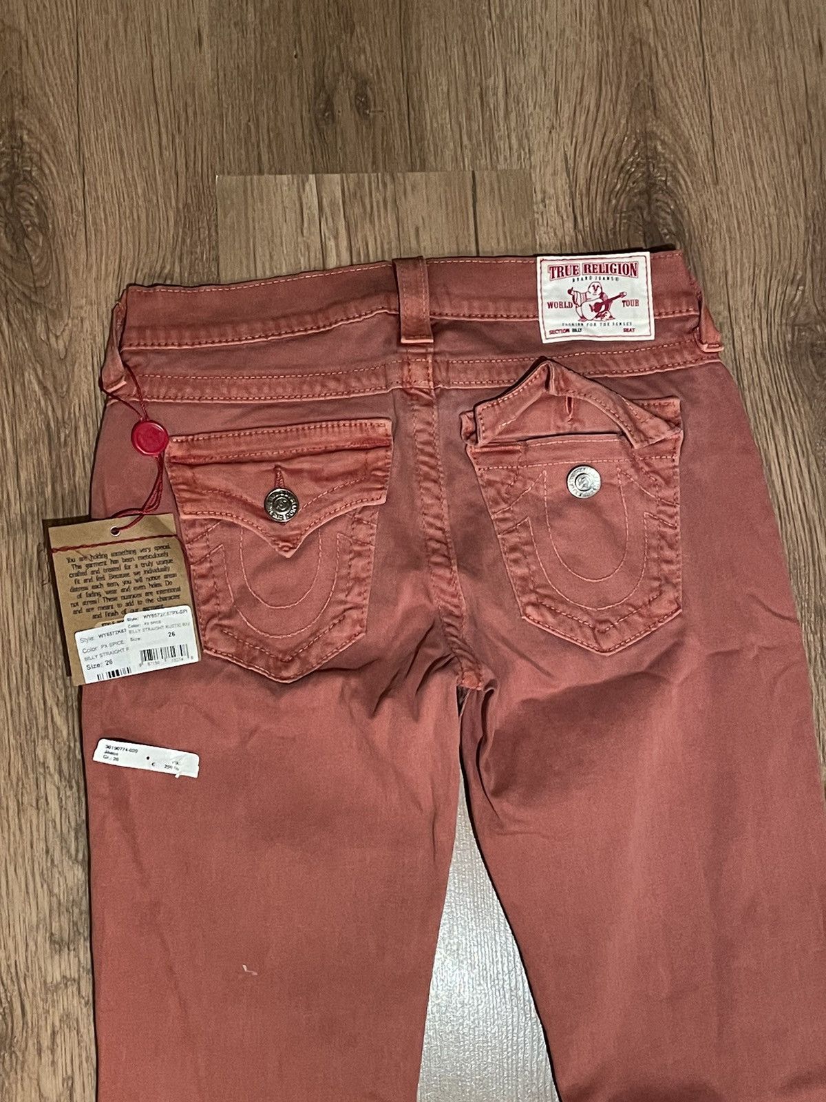 True Religion × Vintage True Religion Billy Straight Jeans Pant Vintage Y2k Washed Size 26" / US 2 / IT 38 - 2 Thumbnail