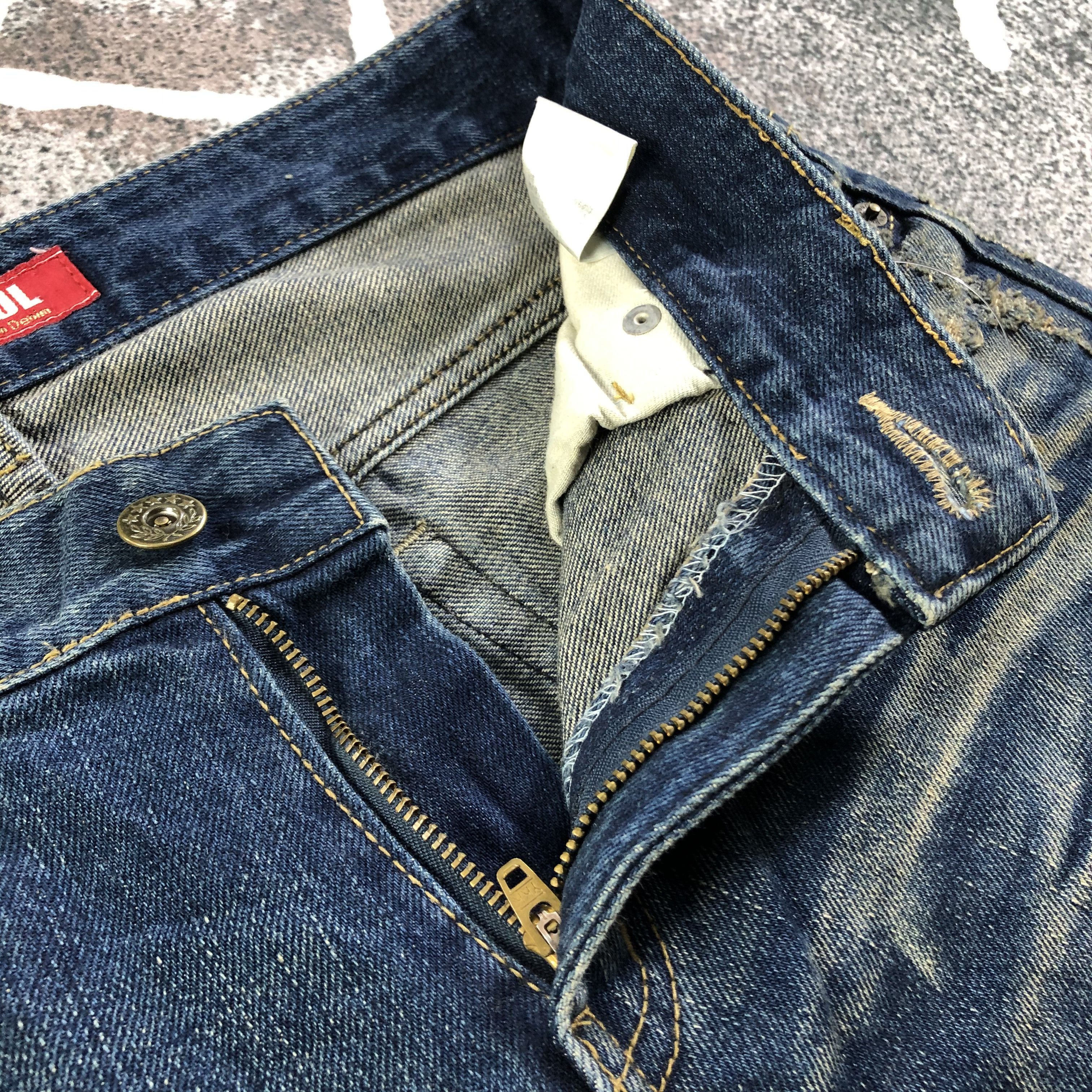 Japanese Brand Rubber Soul Rusty Wash Jeans KJ2161 Size US 32 / EU 48 - 8 Thumbnail