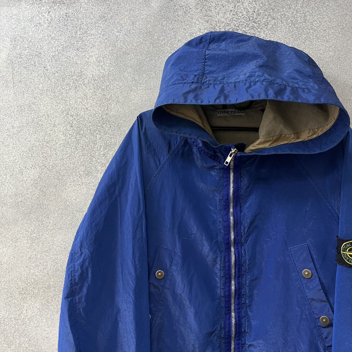 Stone Island Rare Vintage Stone Island jacket soft shell Nylon Blue Size US L / EU 52-54 / 3 - 3 Thumbnail