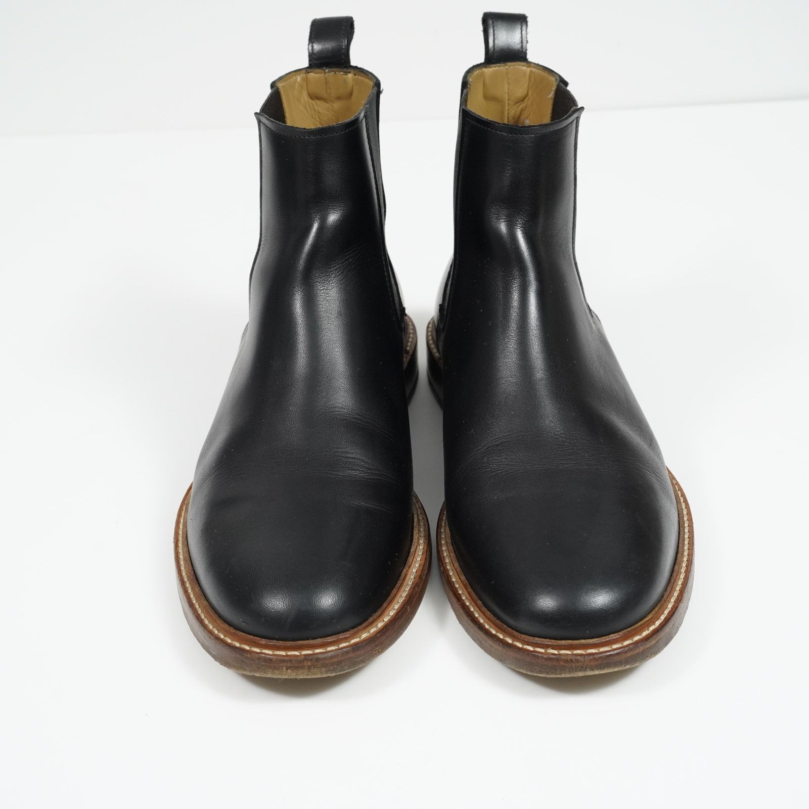 A.P.C. A.P.C. Ethan Chelsea Boots Noir Black Leather Size 44 EU Size US 10.5 / EU 43-44 - 1 Thumbnail