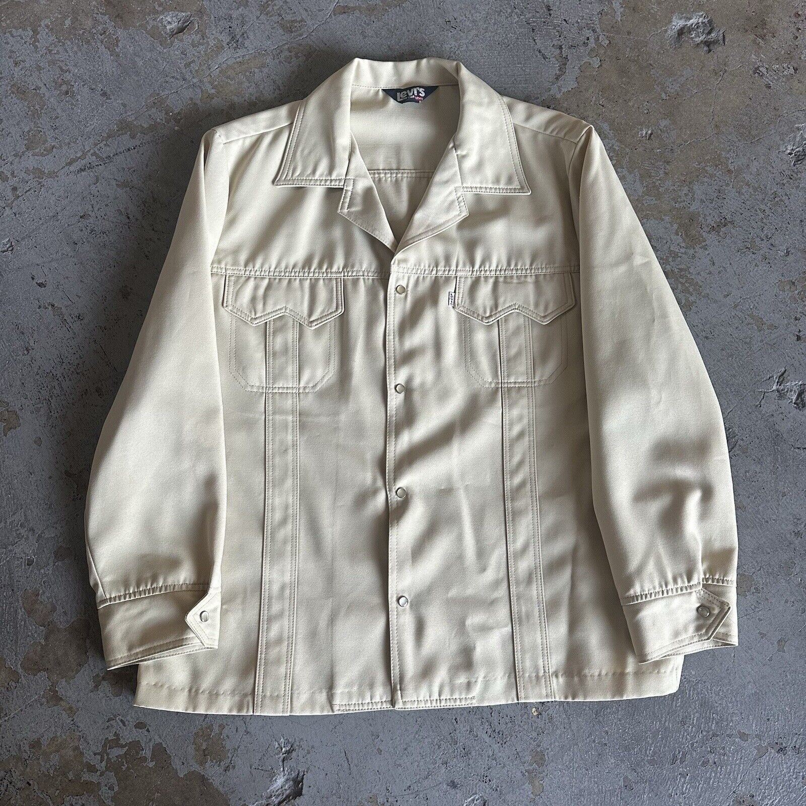 Levi's × Vintage Vintage 70s Levis for Men Western Pearl Snap Jacket Full Set Size US XL / EU 56 / 4 - 2 Thumbnail