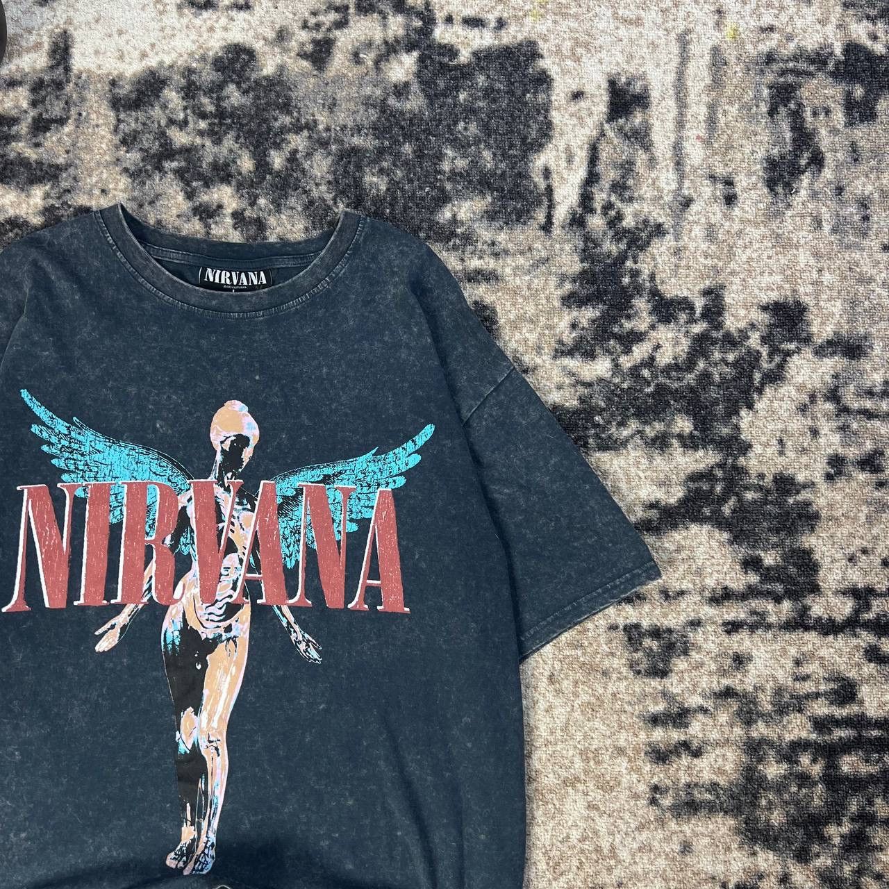 Nirvana Nirvana Vintage Big Logo Rock Band T-Shirt 1TS112 Size US L / EU 52-54 / 3 - 2 Thumbnail