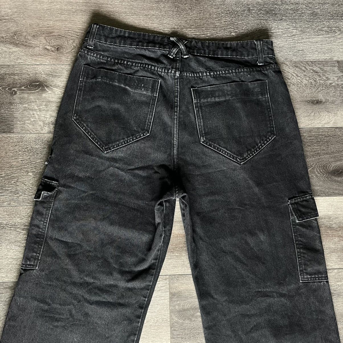 Other Fait Par Lui Baggy Black Pocket Designer Denim Jeans Size 32 Size US 32 / EU 48 - 3 Thumbnail