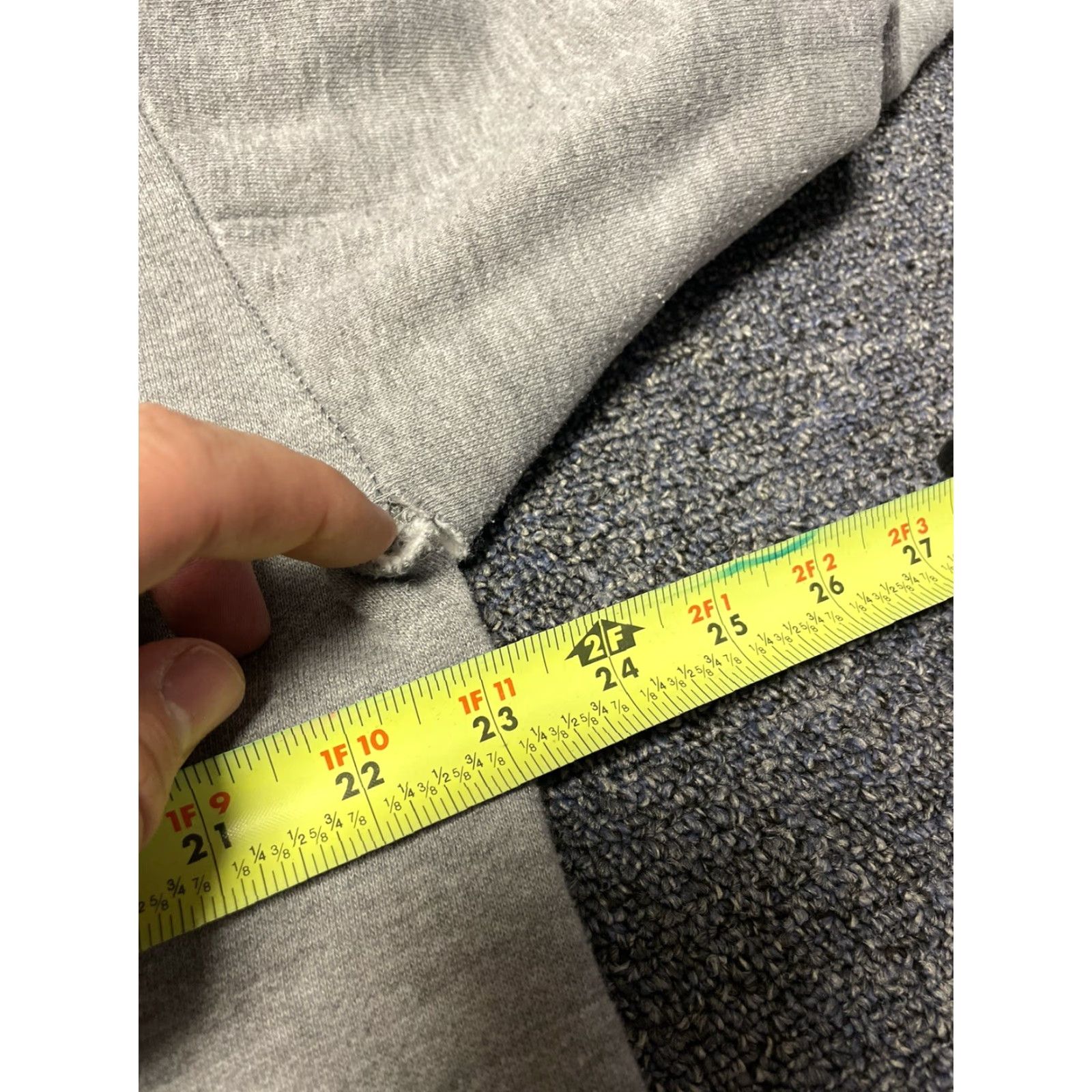 Vintage VINTAGE Los angeles LA Pullover Hoodie Medium Mens Gray Blue Embroidered 90s Pullover Sweatshirt Size US M / EU 48-50 / 2 - 4 Thumbnail