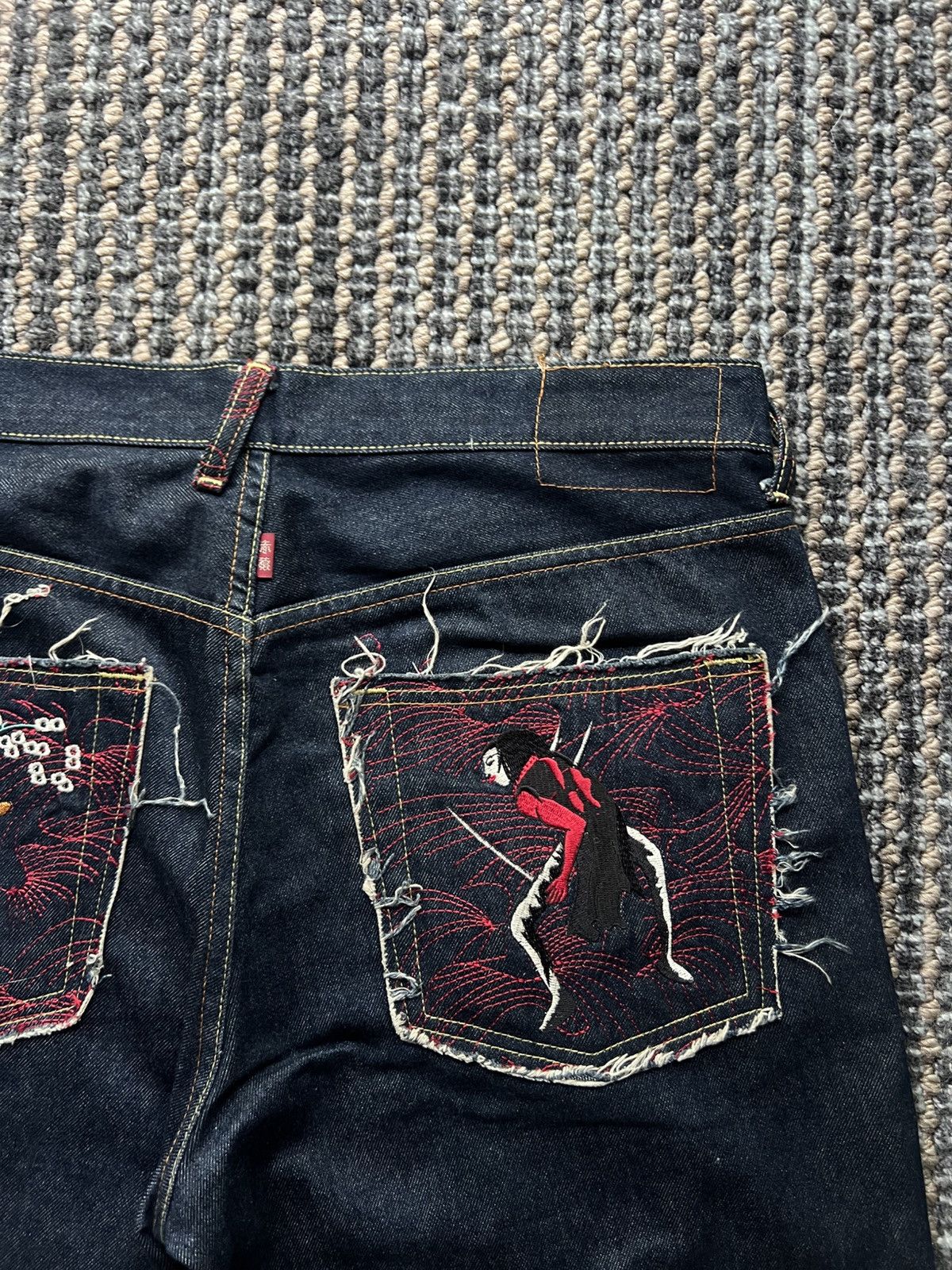 RMC Jeans RMC Jeans Rare Evisu Style Baggy Y2K Embroided Samurai Size US 36 / EU 52 - 3 Thumbnail