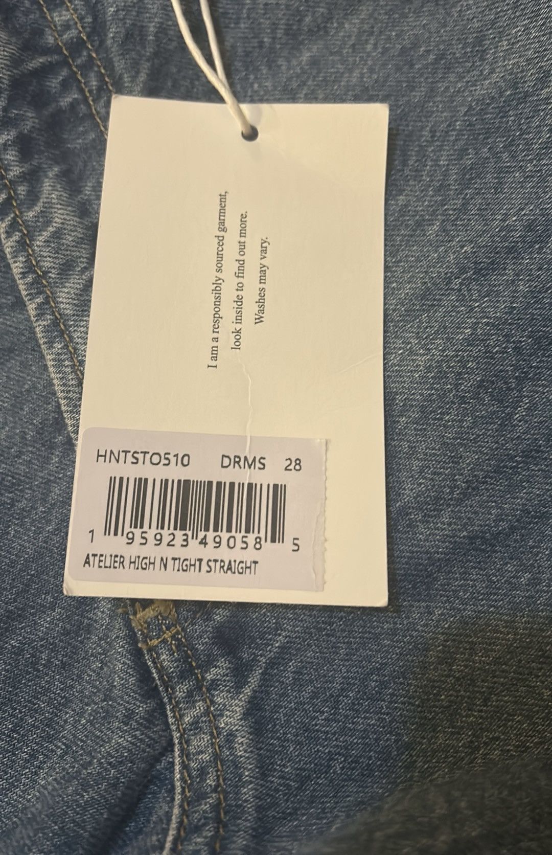Frame Frame Atelier Le High N Tight Straight Dreamland Shred Jeans Size 28" / US 6 / IT 42 - 6 Thumbnail