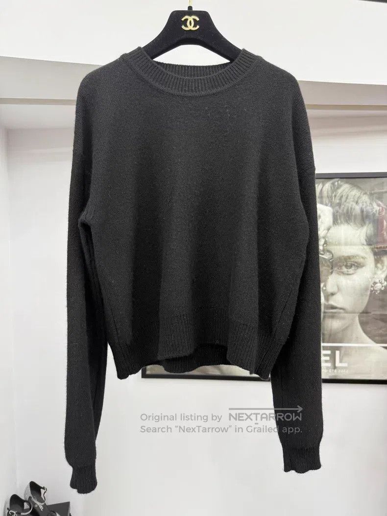 Dior Dior Black back tassel 8-character cashmere sweater Size XS / US 0-2 / IT 36-38 - 1 Thumbnail